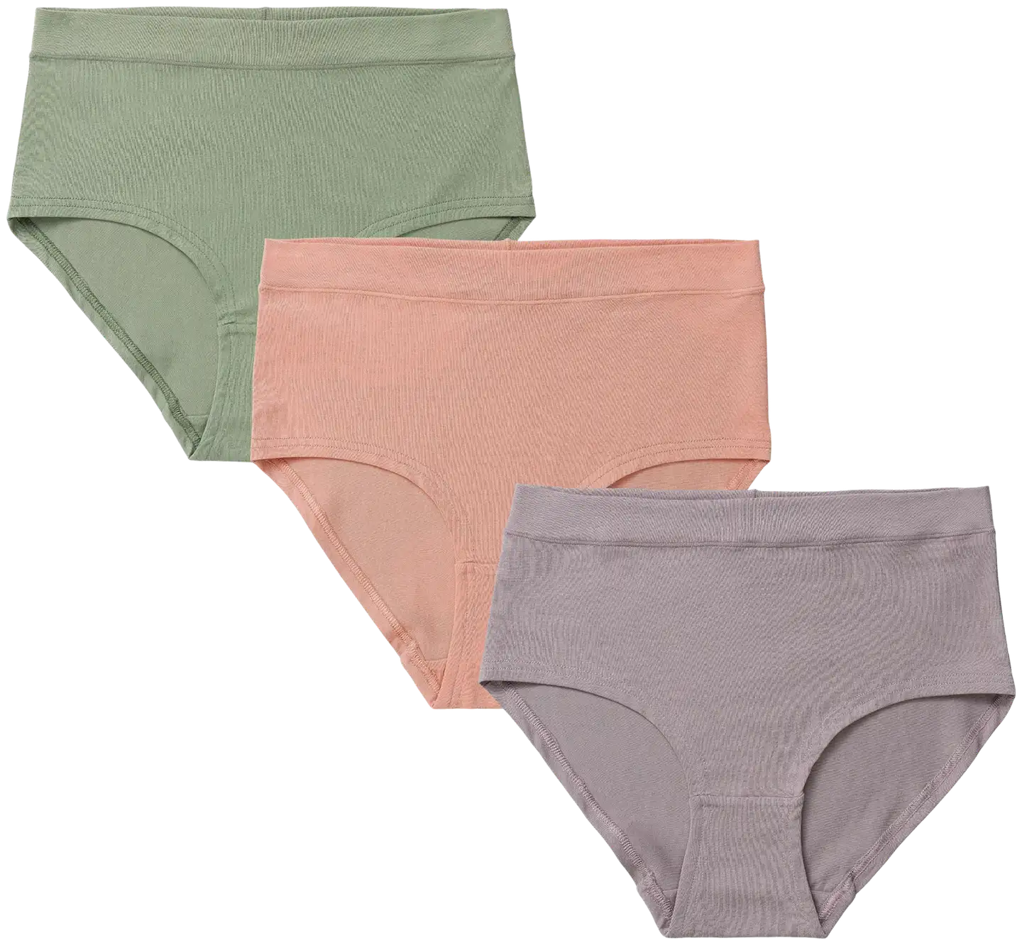 Pierre Robert naisten high waist alushousut 3-pack HU42 - Multicolor