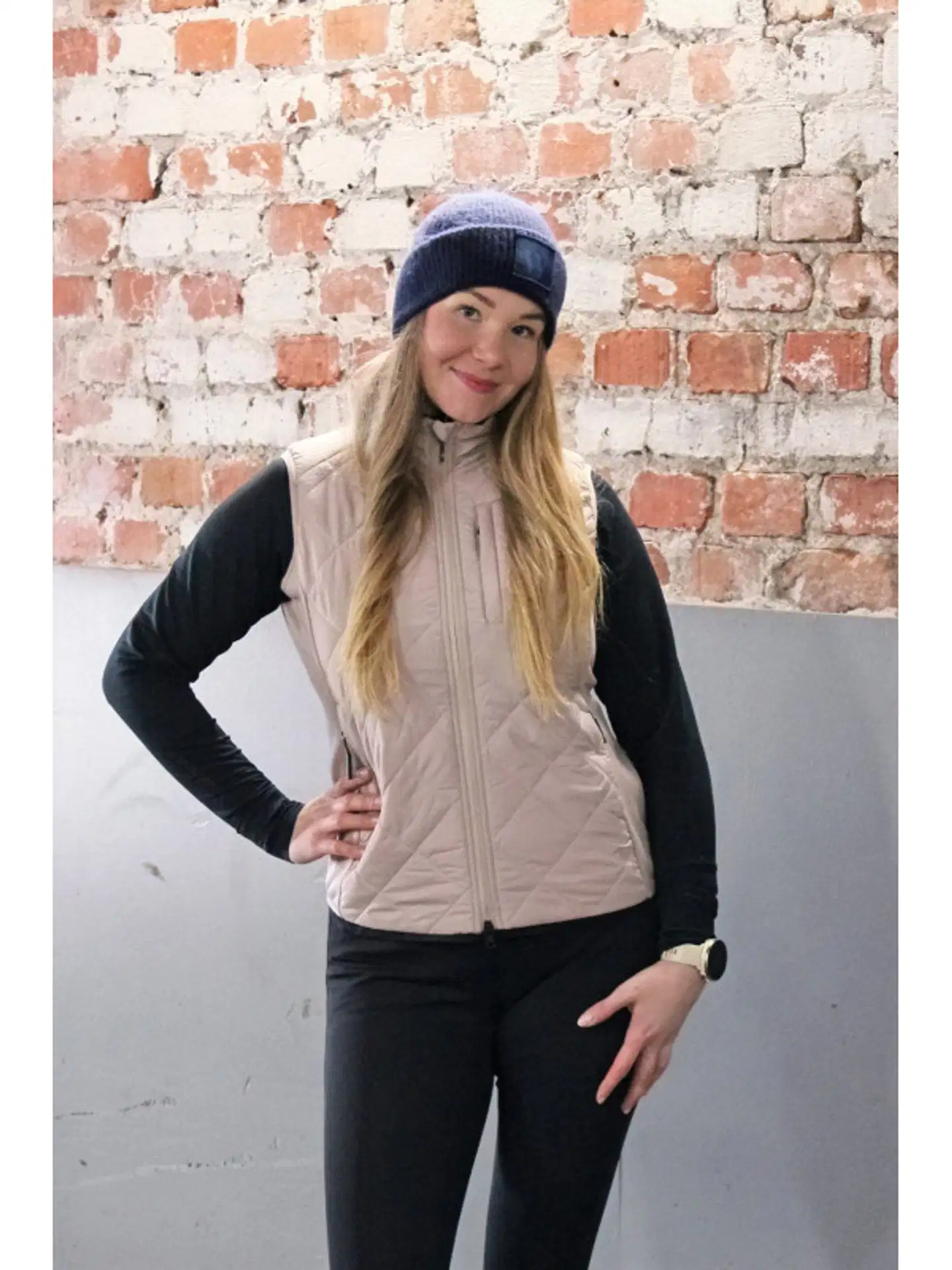 Wahlsten gedlena naisten hybridi liivi - Hiekka - 3