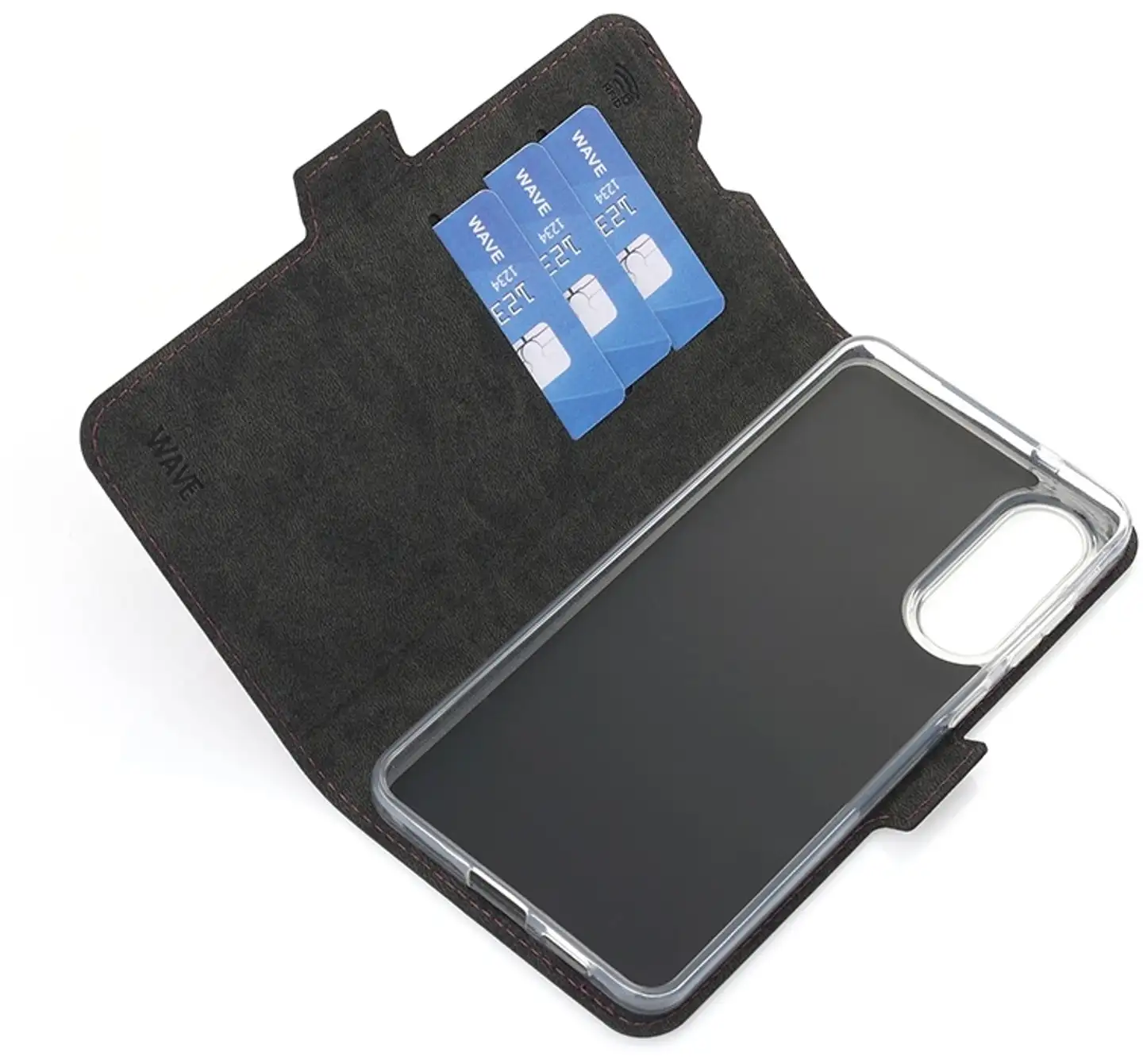 Wave Book Case, Samsung Galaxy S25 Edge 5G, Smoky Sangria - 4