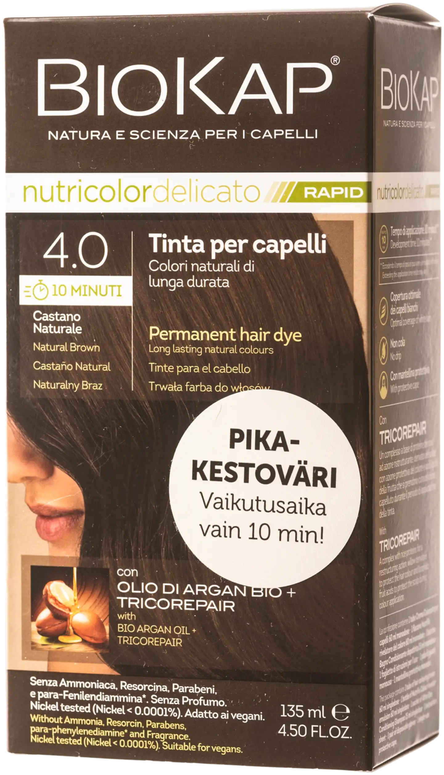 Biokap nutricolor delicato rapid 4.0 natural brown - 1