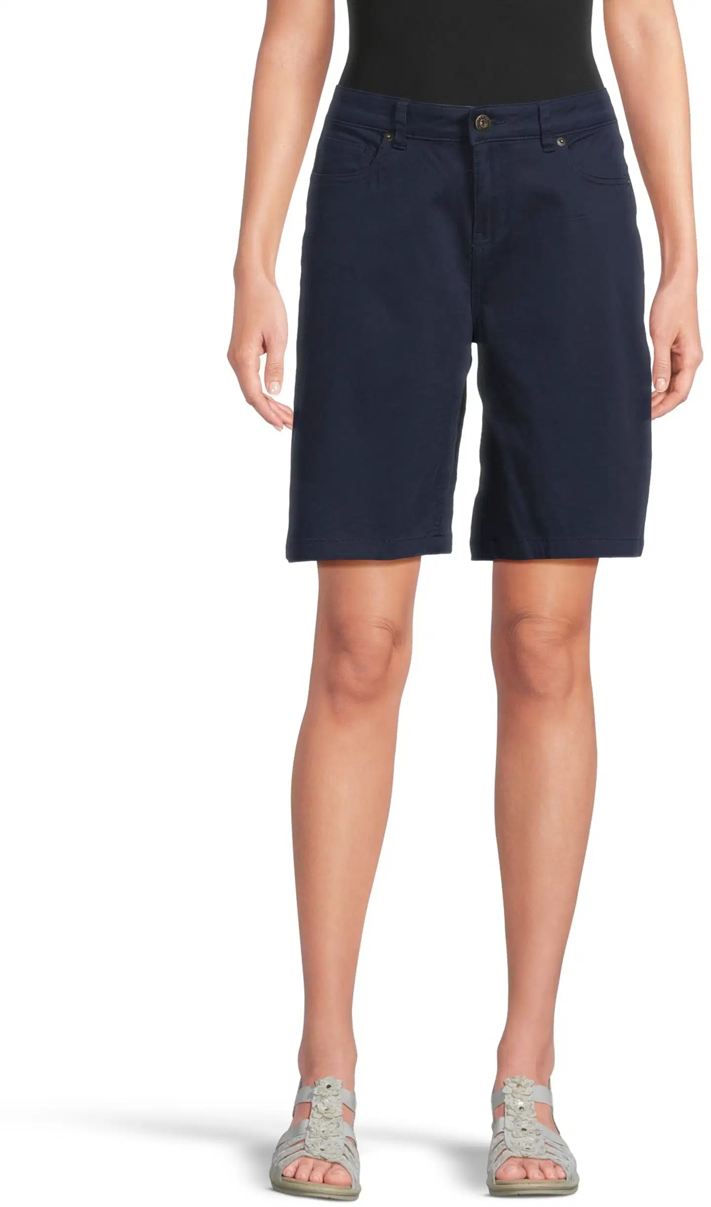 House naisten twill-shortsit Chira - Navy Blazer - 1