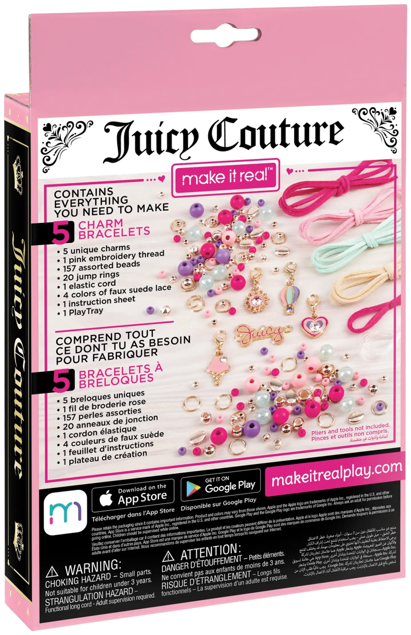 Make It Real Juicy Couture Rannekorujen valmistussetti, erilaisia - 6