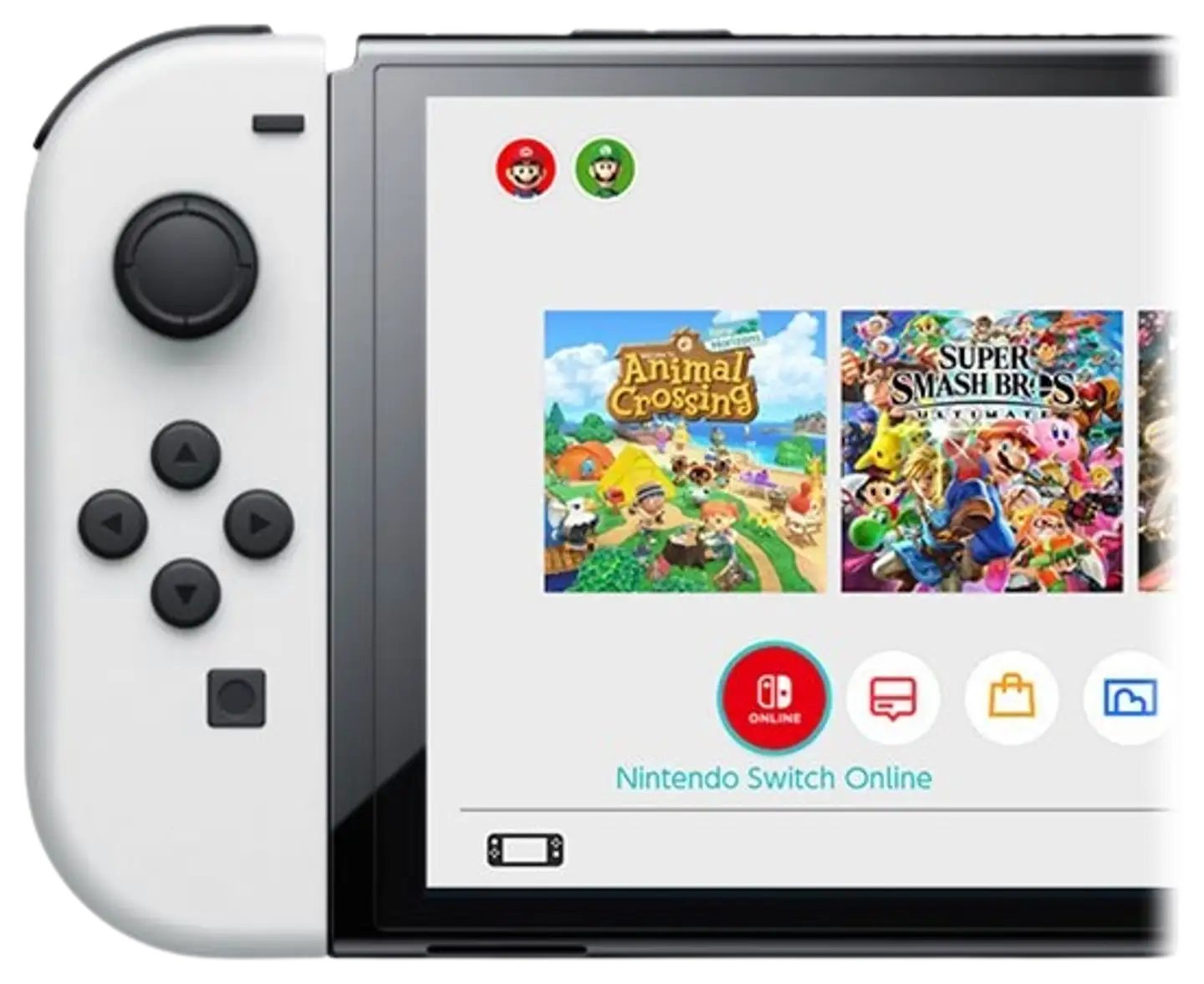 Nintendo Switch pelikonsoli OLED  White - 11