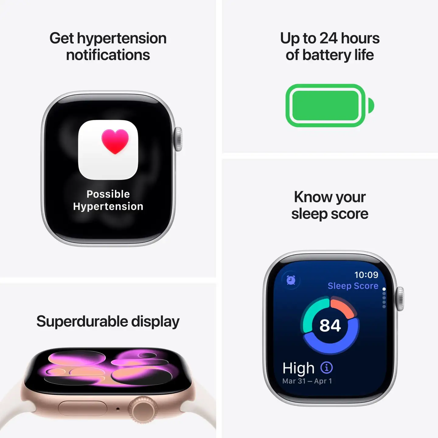 Apple Watch Series 11 GPS + Cellular 46mm musta alumiinikotelo, musta sport ranneke - M/L - MFC44QN/A - 7