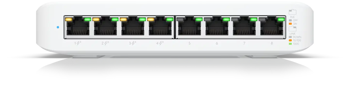 Ubiquiti edullinen 8-porttinen gigabit PoE -pöytäkytkin USW-Lite-8-POE - 2
