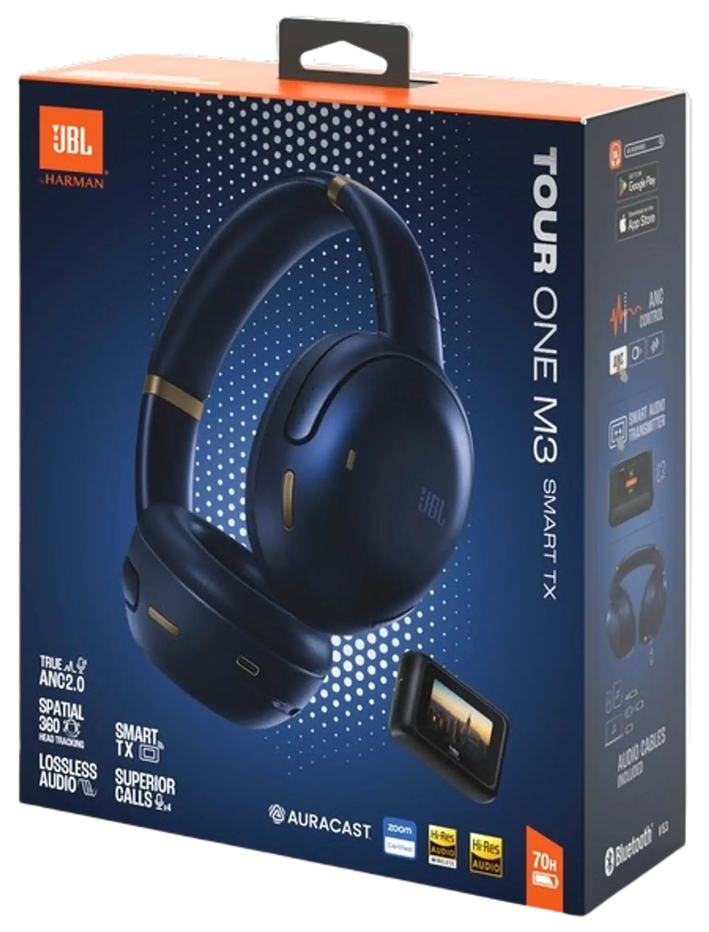 JBL langattomat vastamelukuulokkeet Smart Tx audiolähettimellä Tour 3 Aviator sininen - 14