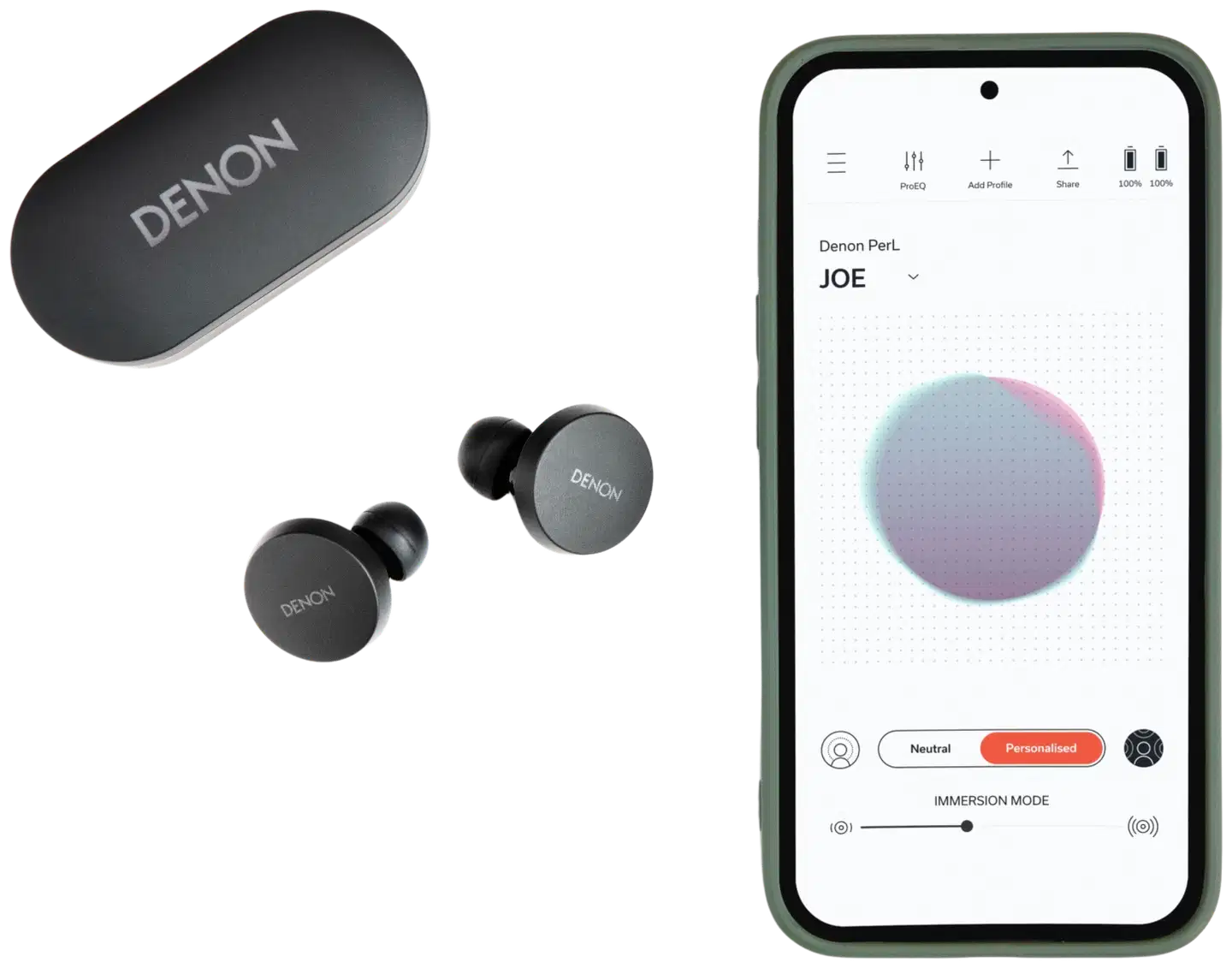 Denon nappikuulokkeet Pro AHC15PLBKEM - 3