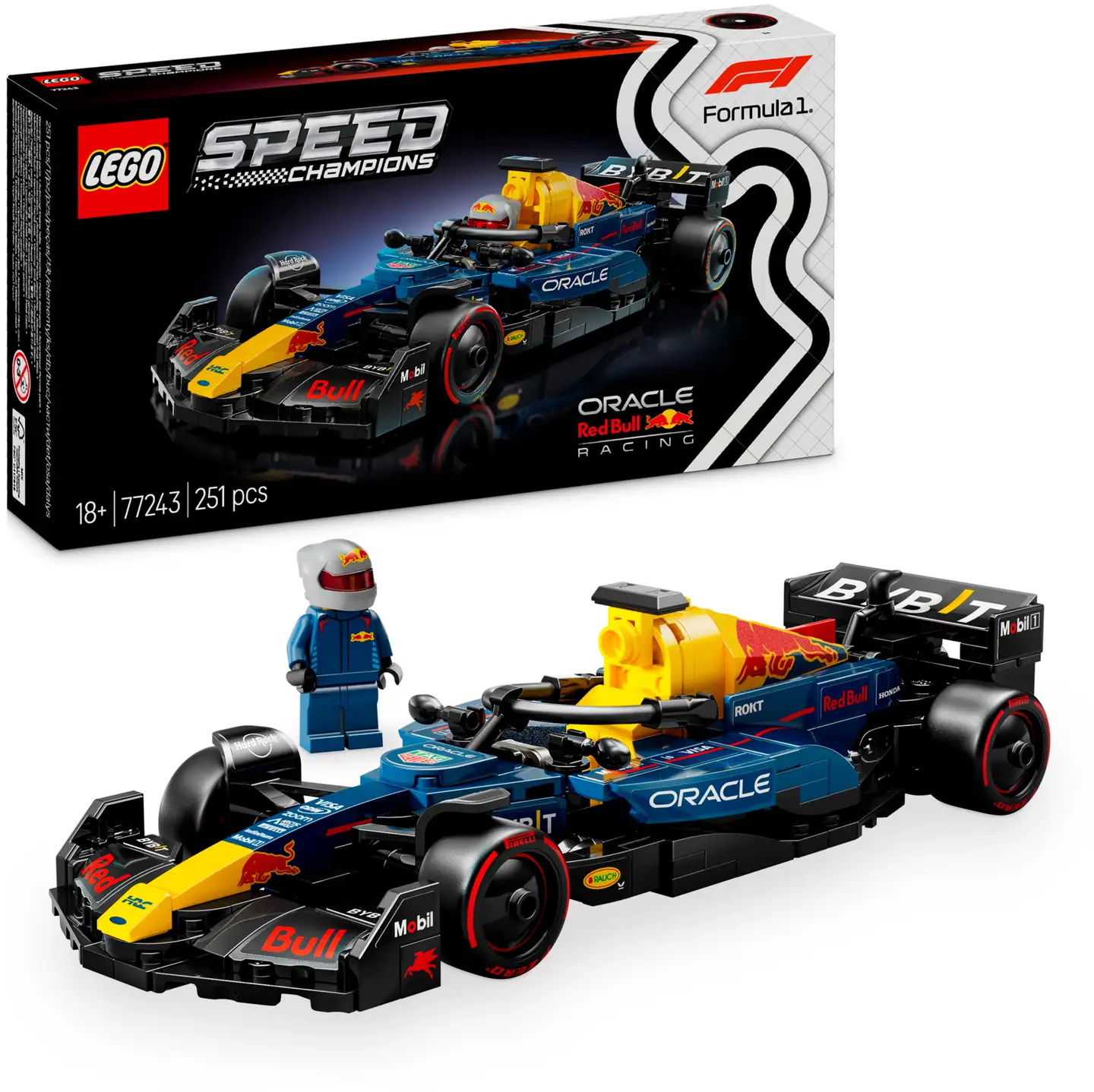 LEGO® Speed Champions Oracle Red Bull Racing RB20 F1® kilpa-auto 77243 - 1