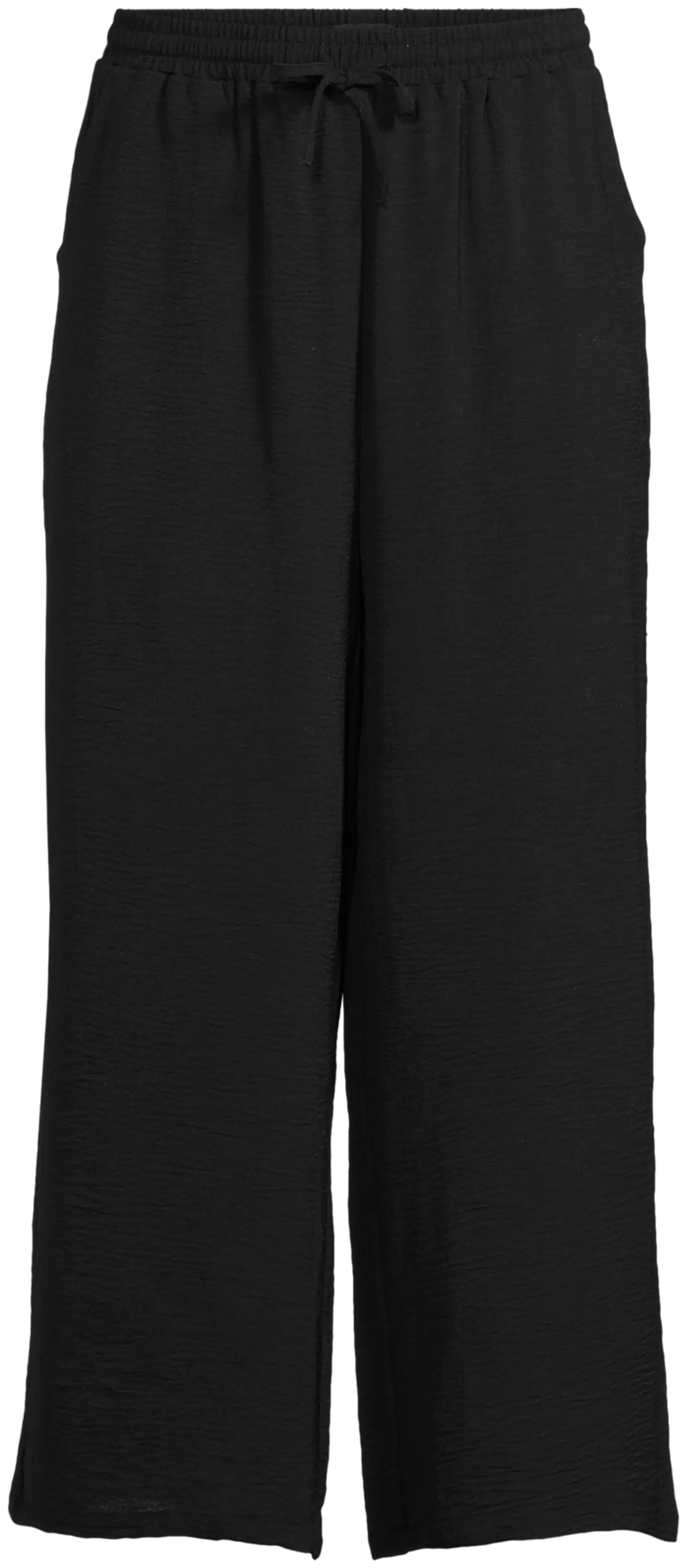 TEX naisten leveälahkeiset housut I282891 - black 2 - 2