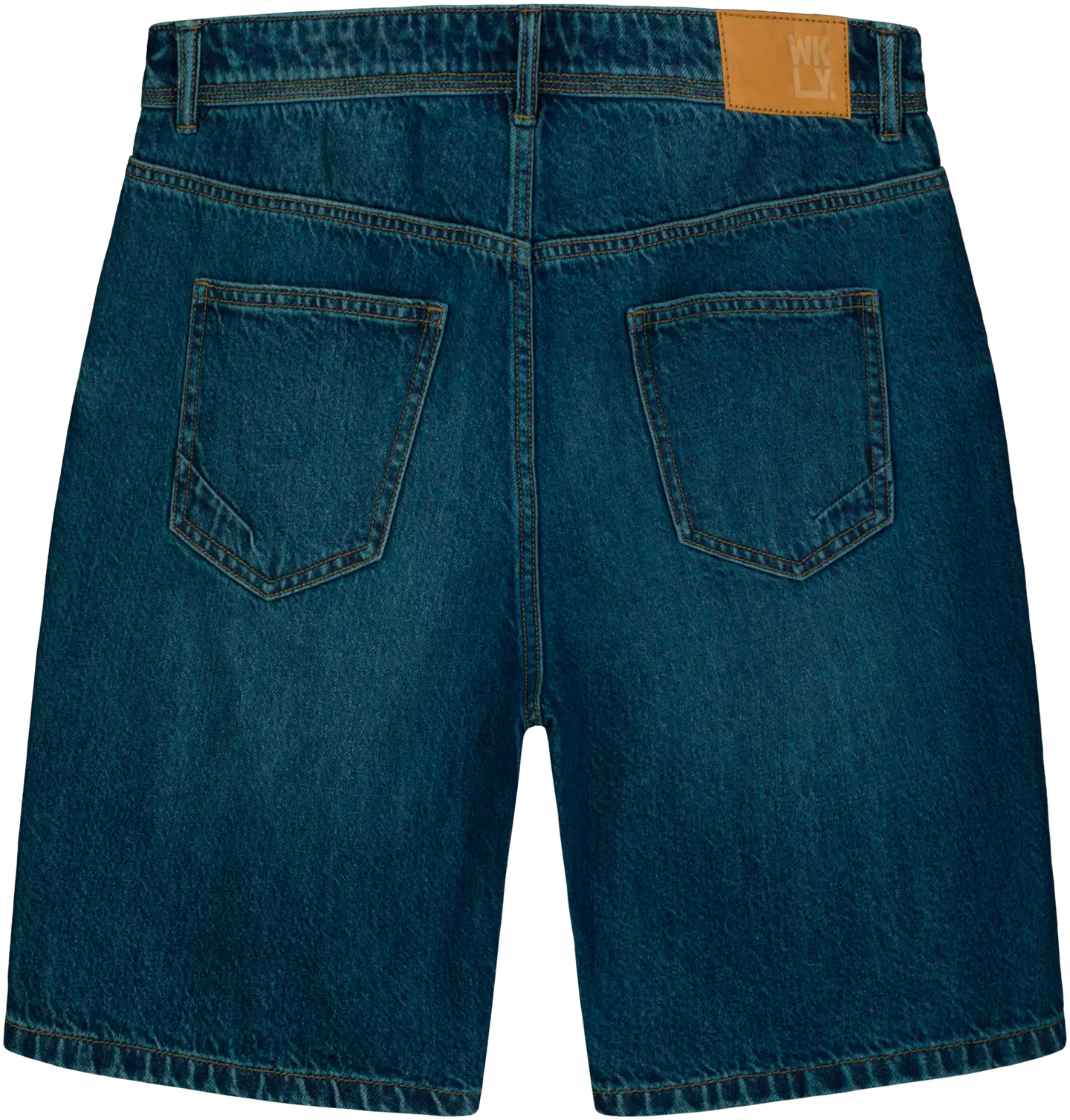 WKLY miesten farkkushortsit 202W152511 - Med.blue denim - 2