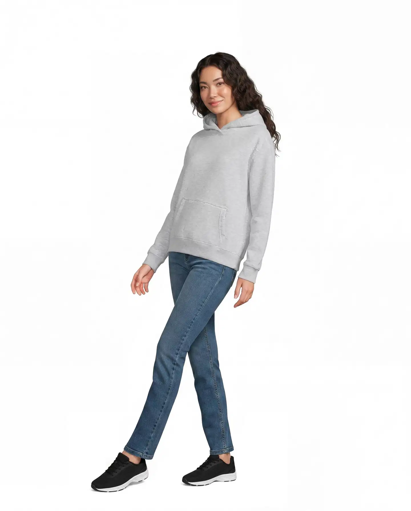 House naisten collegehuppari Caite - Light grey melange - 4