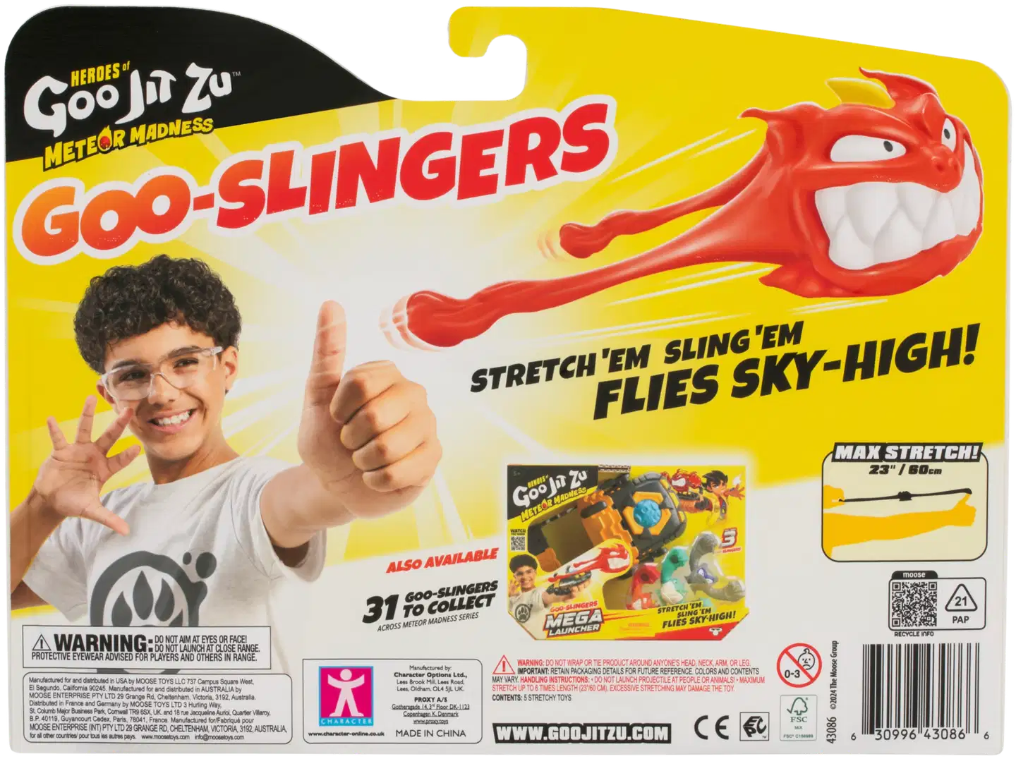 Goo Jit Zu Meteor Madness Slinger Glow 5pk - 2