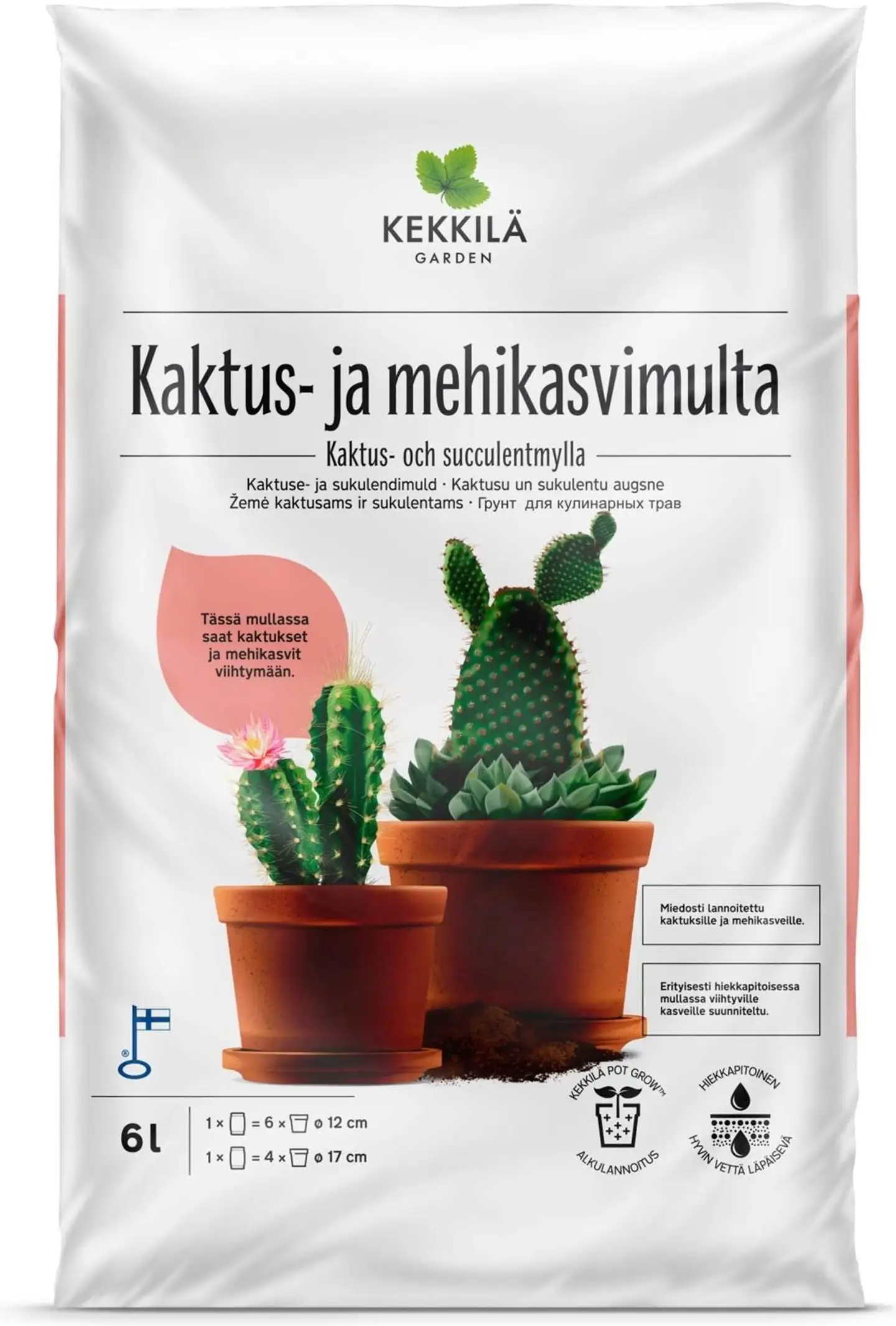 Kekkilä Kaktus- ja mehikasvimulta 6l