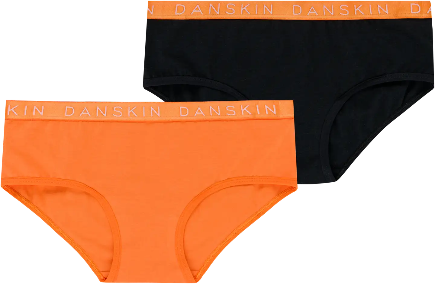 Danskin lasten alushousut 93455 2-pack - ORANGE/BLACK