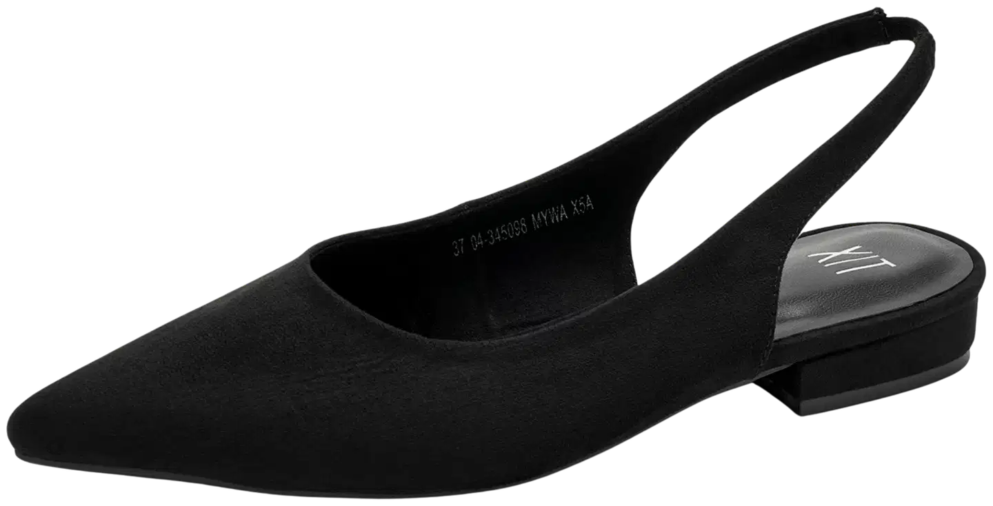 WKLY. naisten slingback-ballerinat Valley W345098 - BLACK - 3