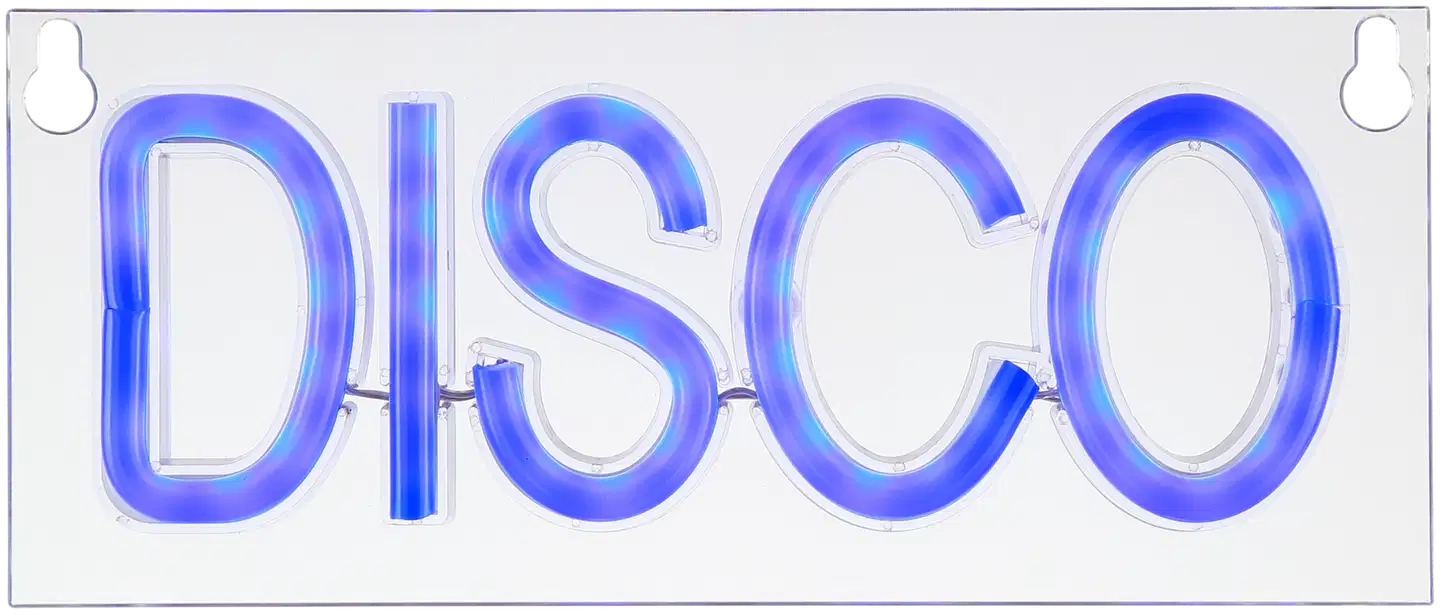Brilliant AG LED-seinävalaisin Neon-Tales Disco, 30 cm, läpinäkyvä