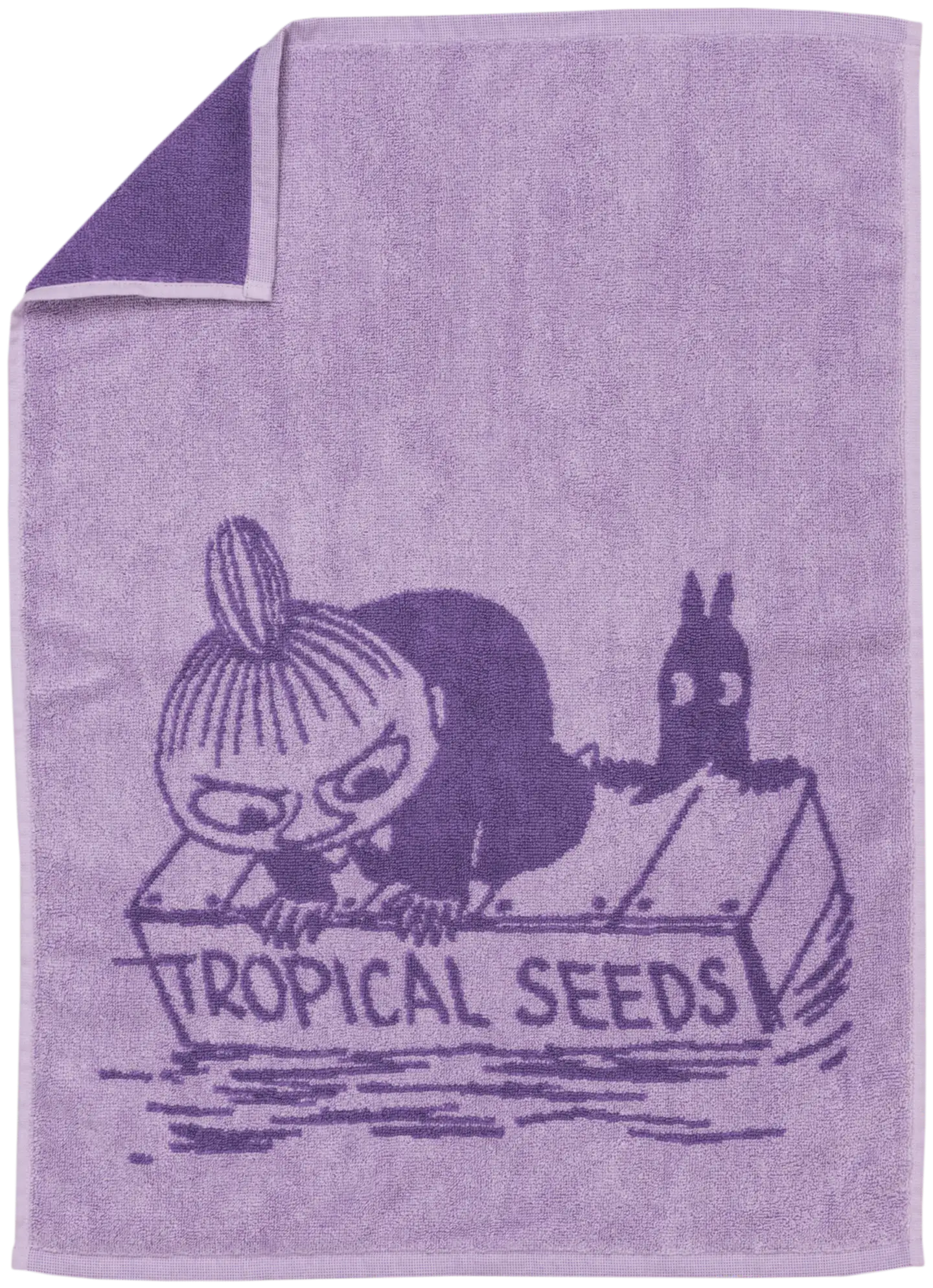 Moomin Arabia Muumikäsipyyhe 50x70 Pikku Myy liila GOTS - 1