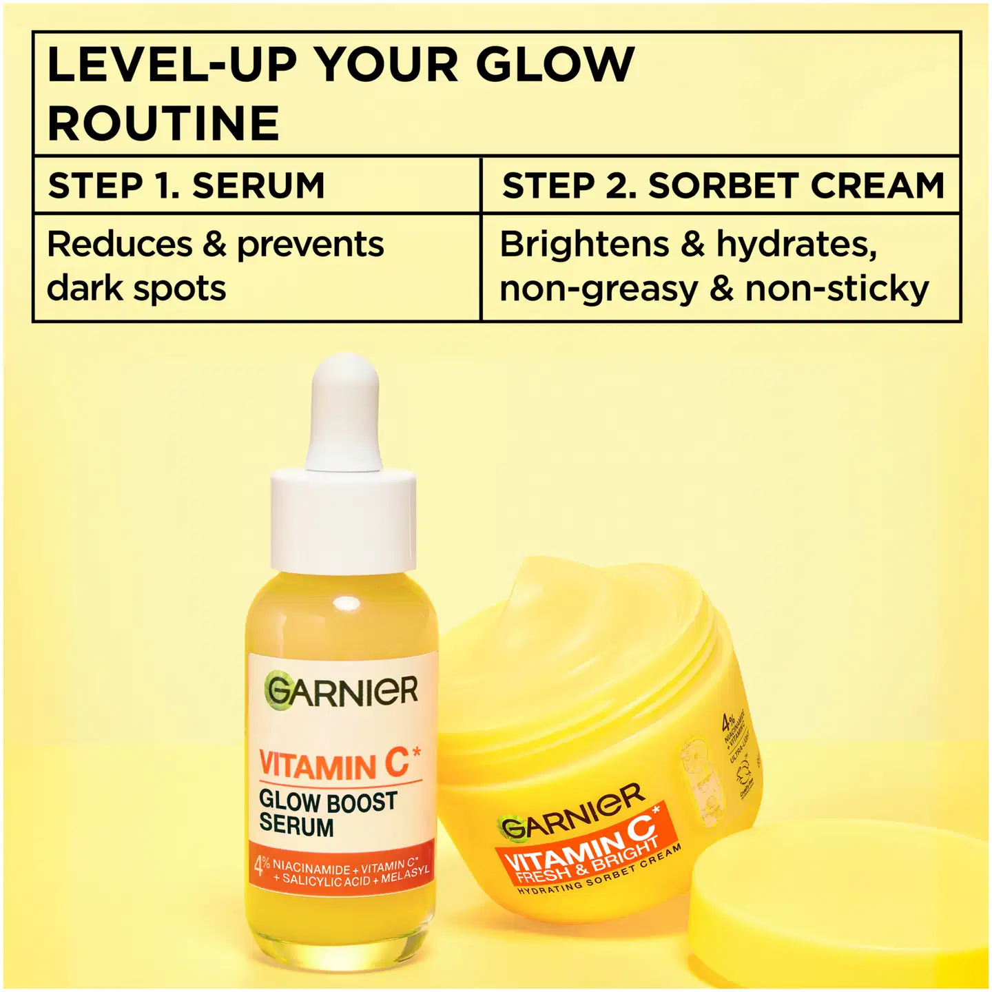 Garnier Vitamin C* Fresh & Bright Hydrating Sorbet Cream 85 g - 8