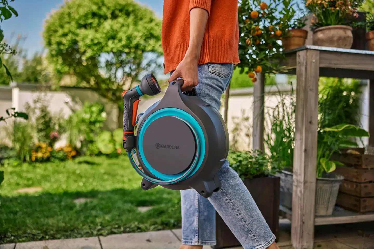 GARDENA Letkukela MoveMatic kannettava  12,5 m, automaattinen kelaus - 6