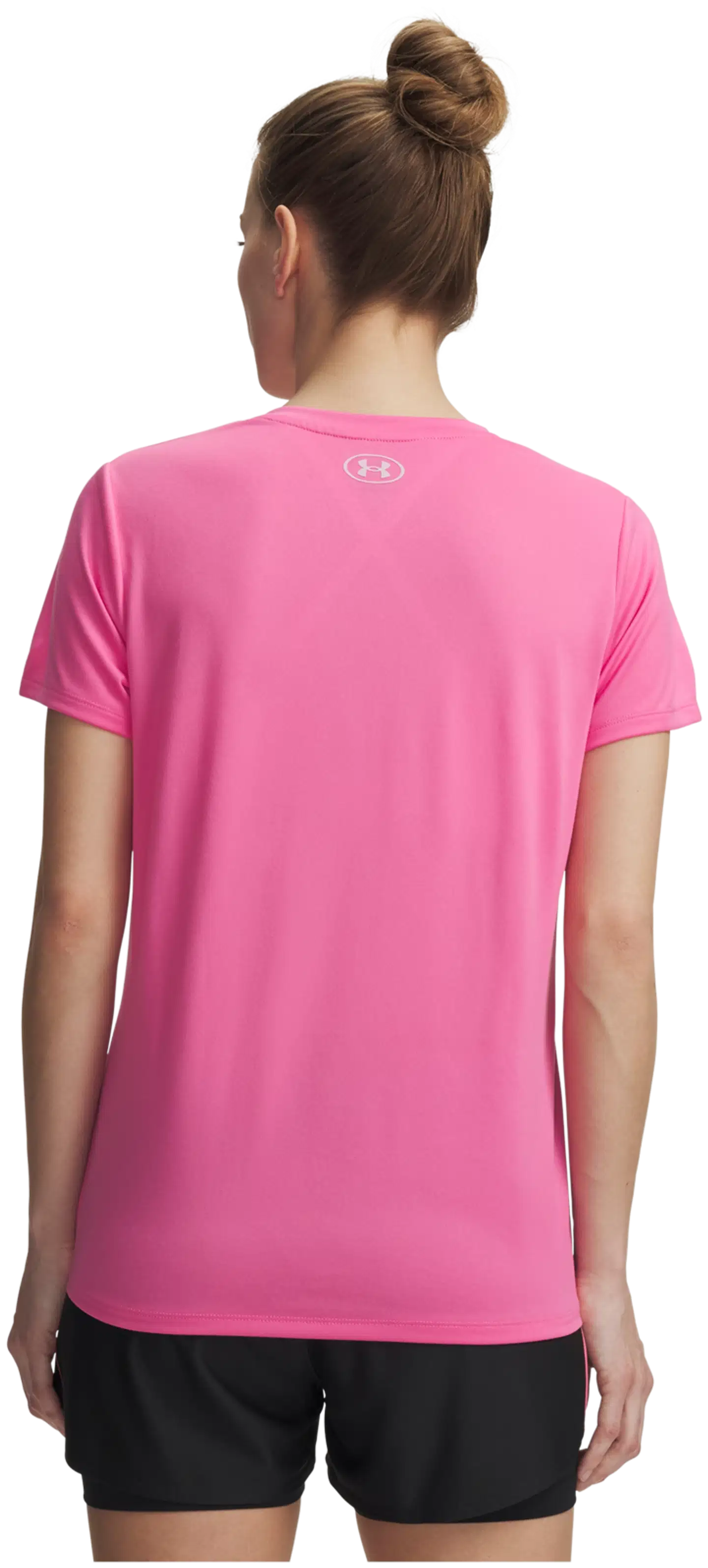 Under Armour naisten treenipaita Tech SSV Solid 1384229 - Pink Frenzy - 2