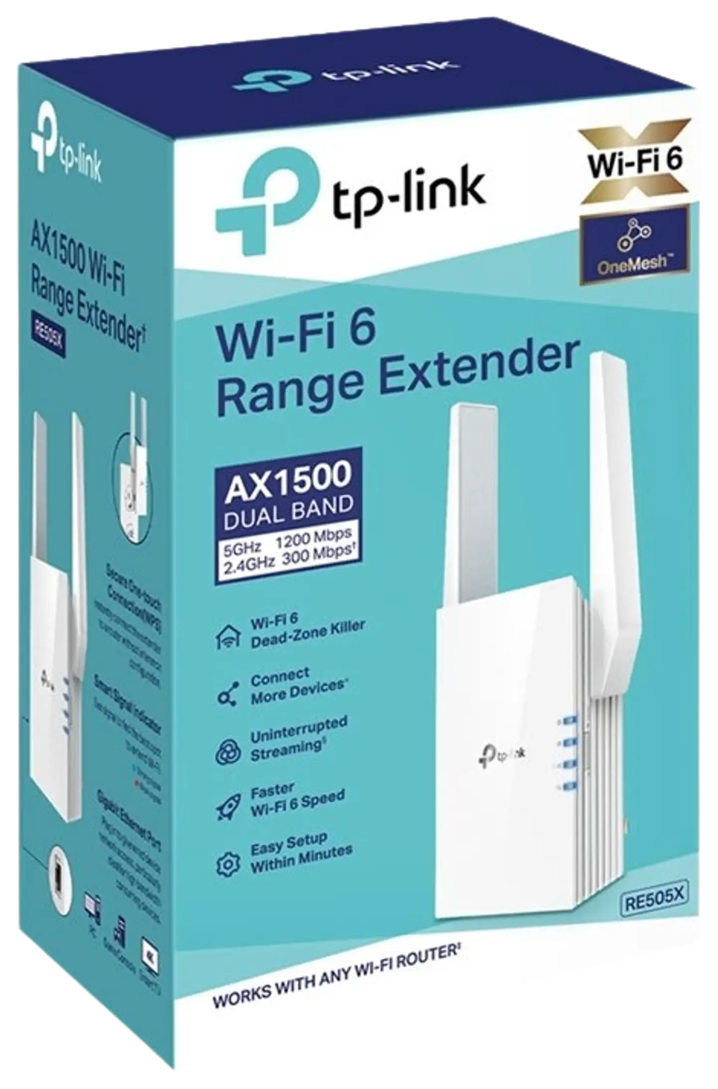 TP-Link RE505X AX1500 WIFI6 Range Extender - 2