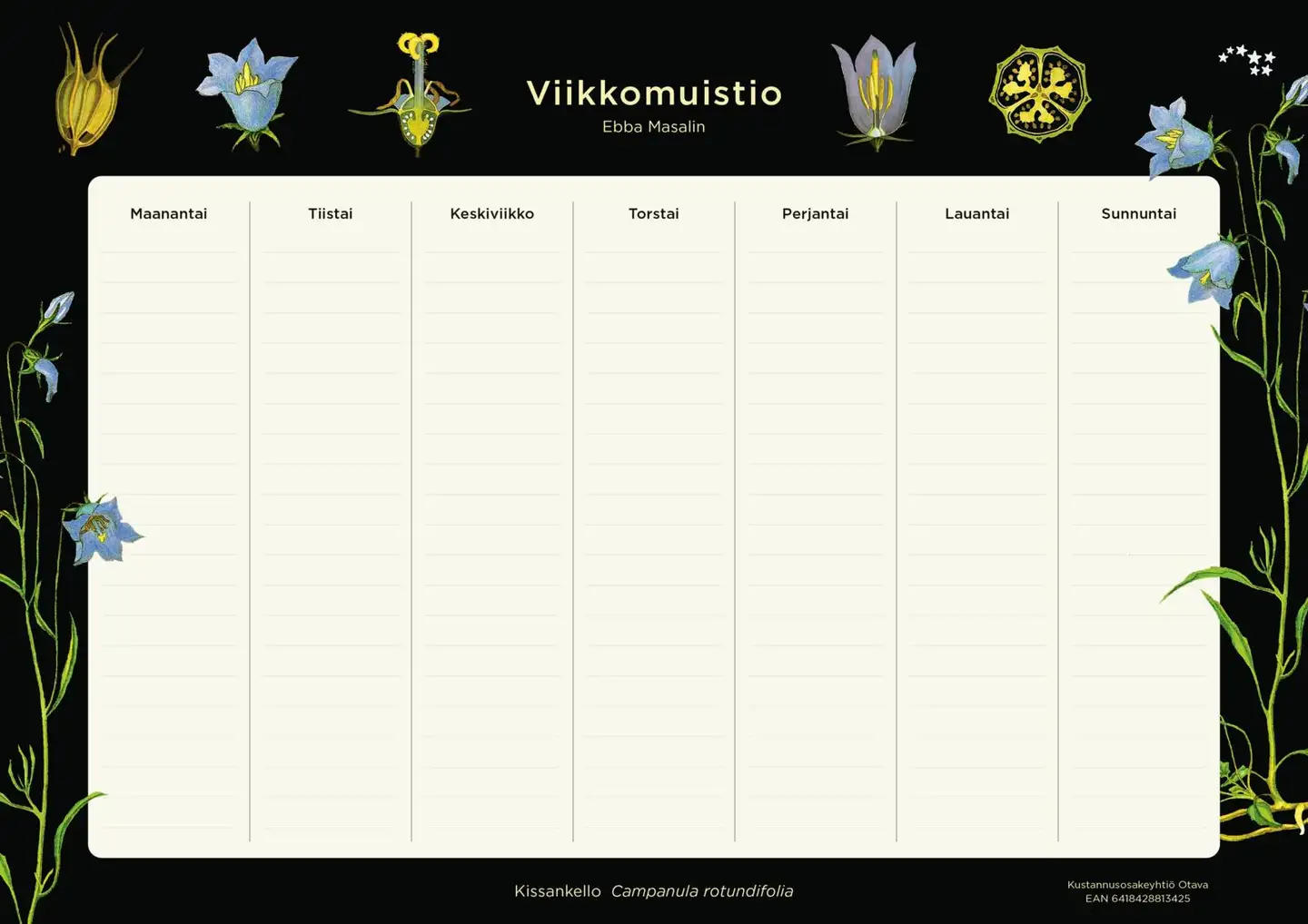 Puuha viikkomuistio Ebba Masalin