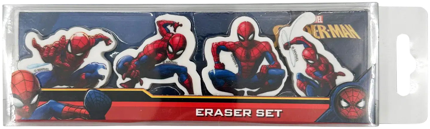 Pyyhekumit 4 kpl Spiderman