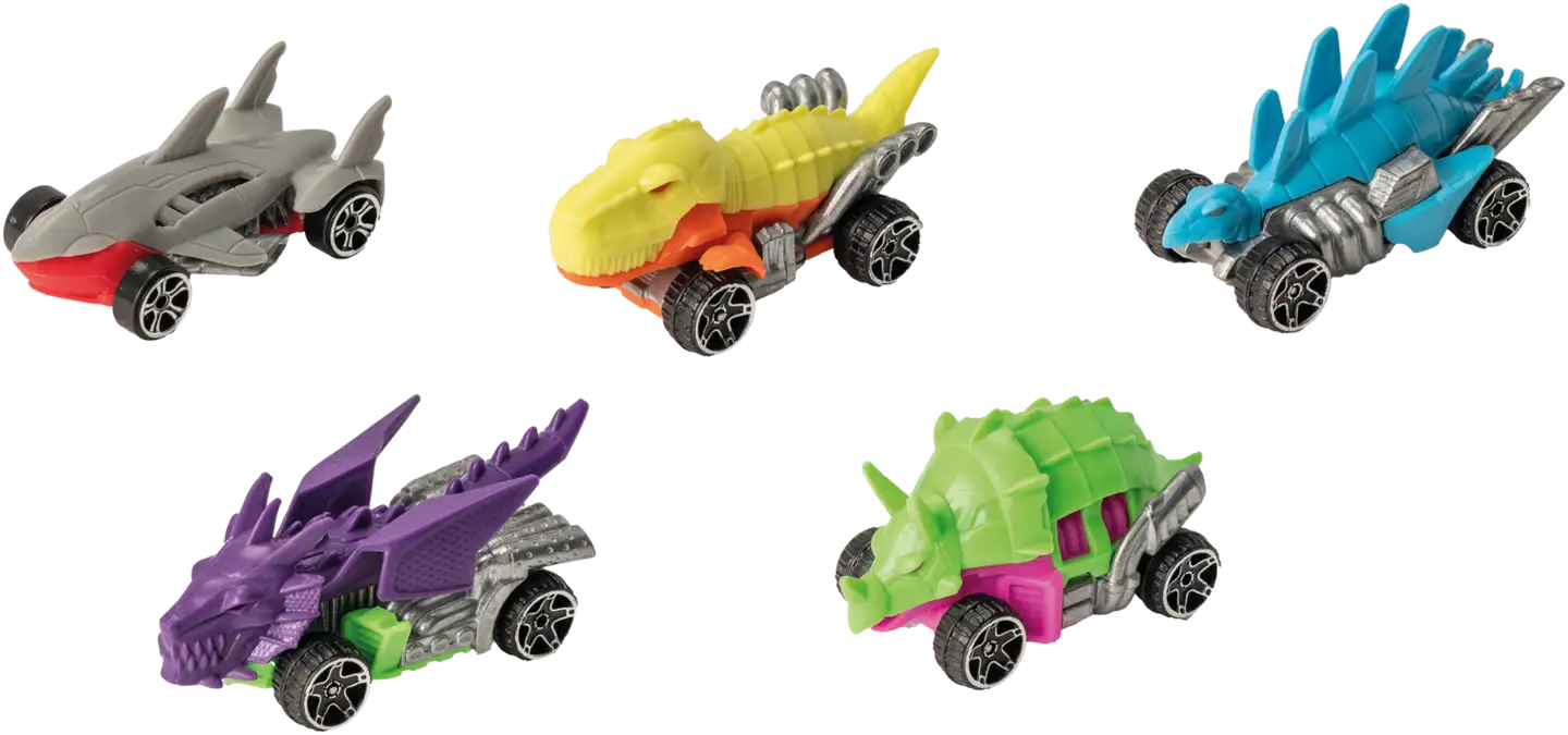 Teamsterz pikkuajoneuvo Beast Machines 5-pack, erilaisia - 8