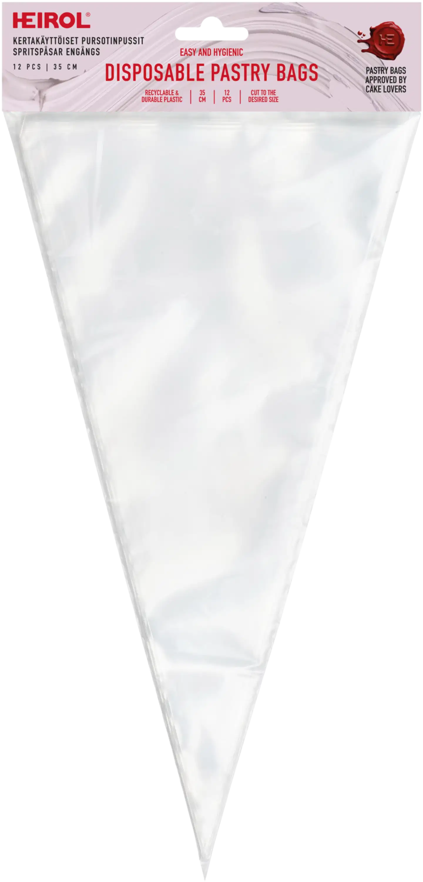 Heirol Kertakäyttöiset pursotinpussit 35 cm