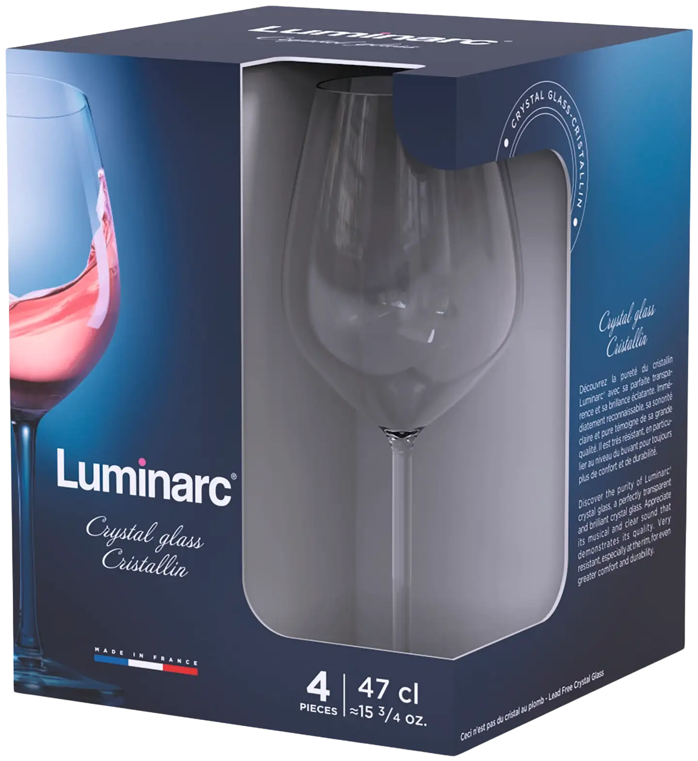 Luminarc punaviinilasi Menades 47 cl 4 kpl - 2