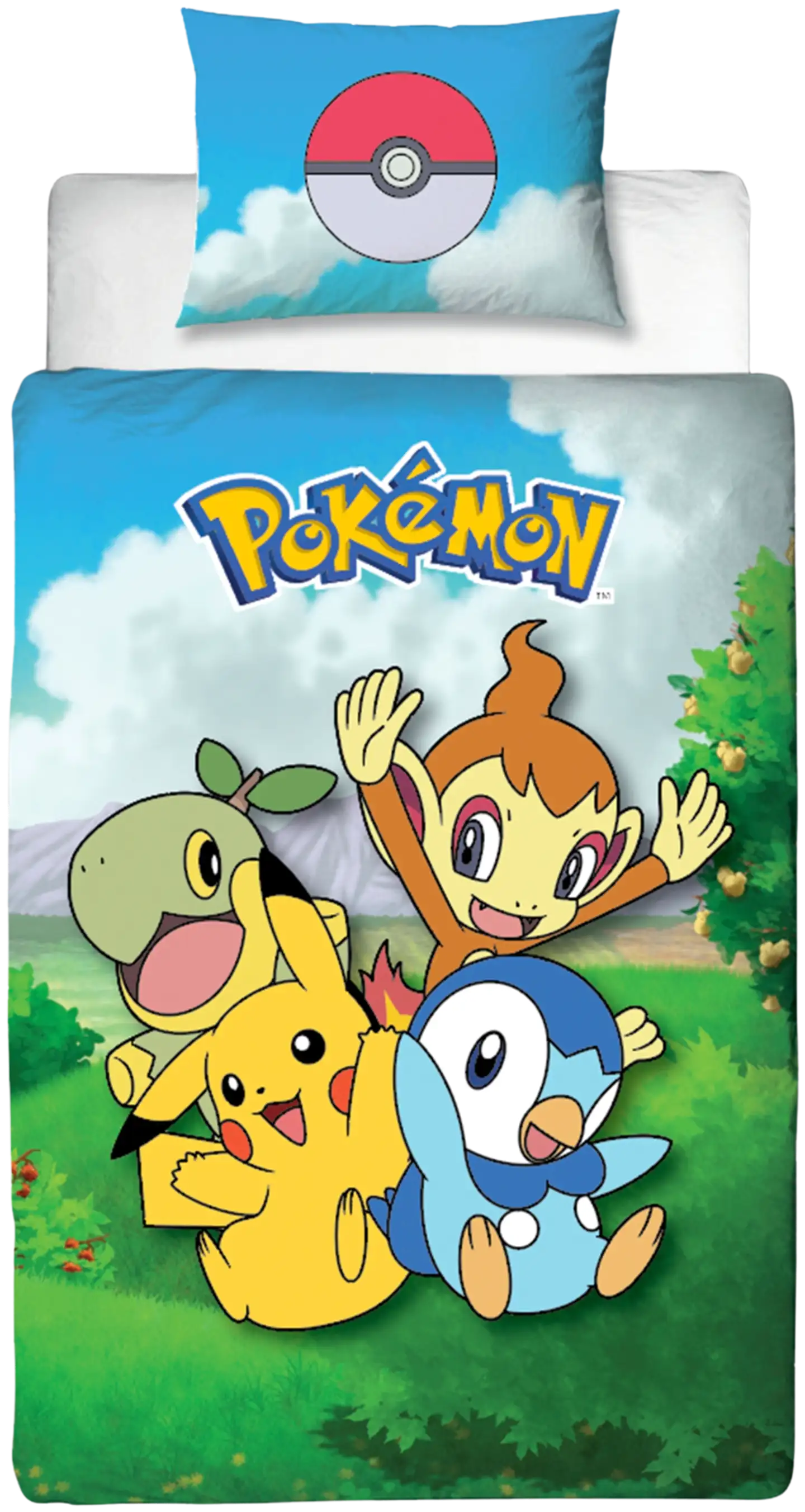 Pokemon lasten pussilakanasetti 150x210+50x60 cm monivärinen - 1