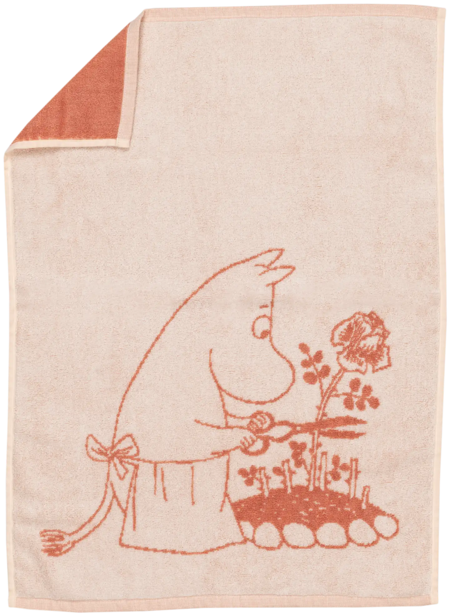 Moomin Arabia Muumi käsipyyhe 50x70 Muumimamma beige GOTS