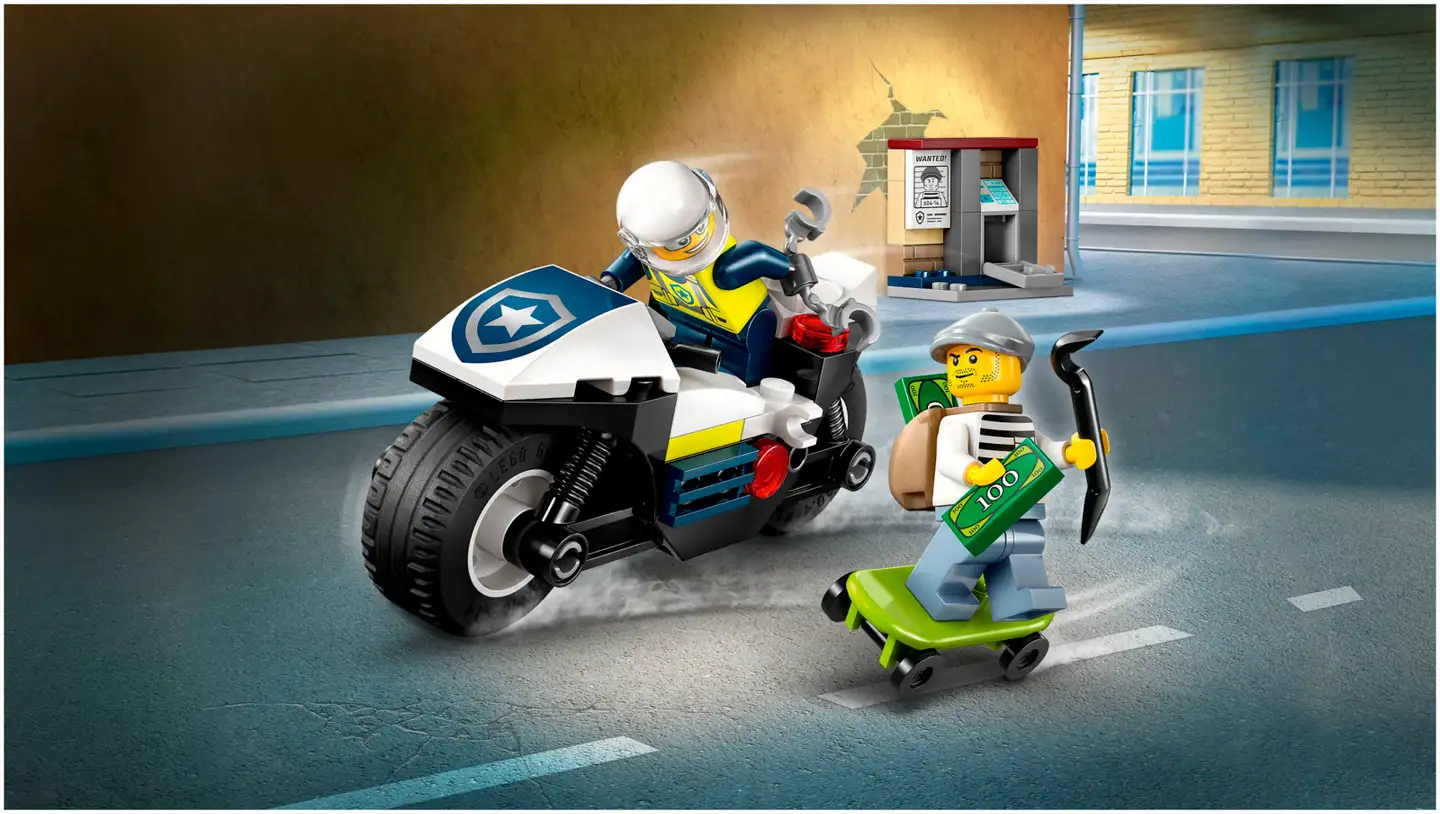 LEGO® City Police 60455 Takaa-ajo poliisimoottoripyörällä - 5