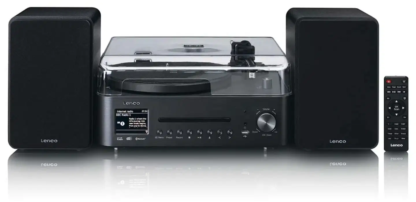 Lenco hifi‑järjestelmä MC-760BK, musta - 1