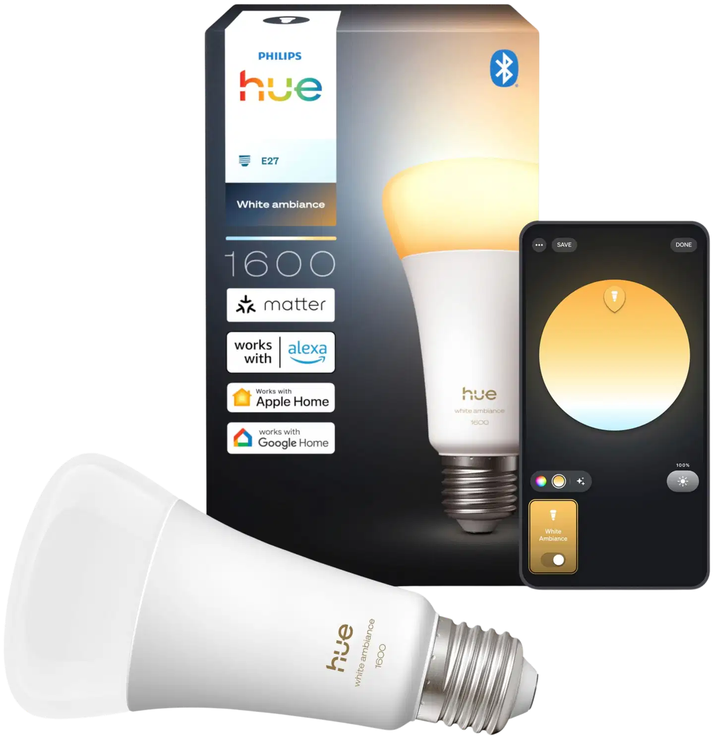 Philips Hue LED-lamppu 11.8W A67 E27 1000-20000K 1600LM lämmin valkoinen - 2