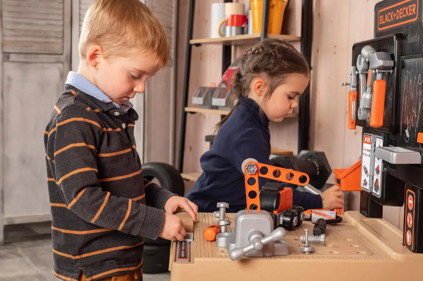 Smoby - Black + Decker Mega Center -työkalupenkki - 7