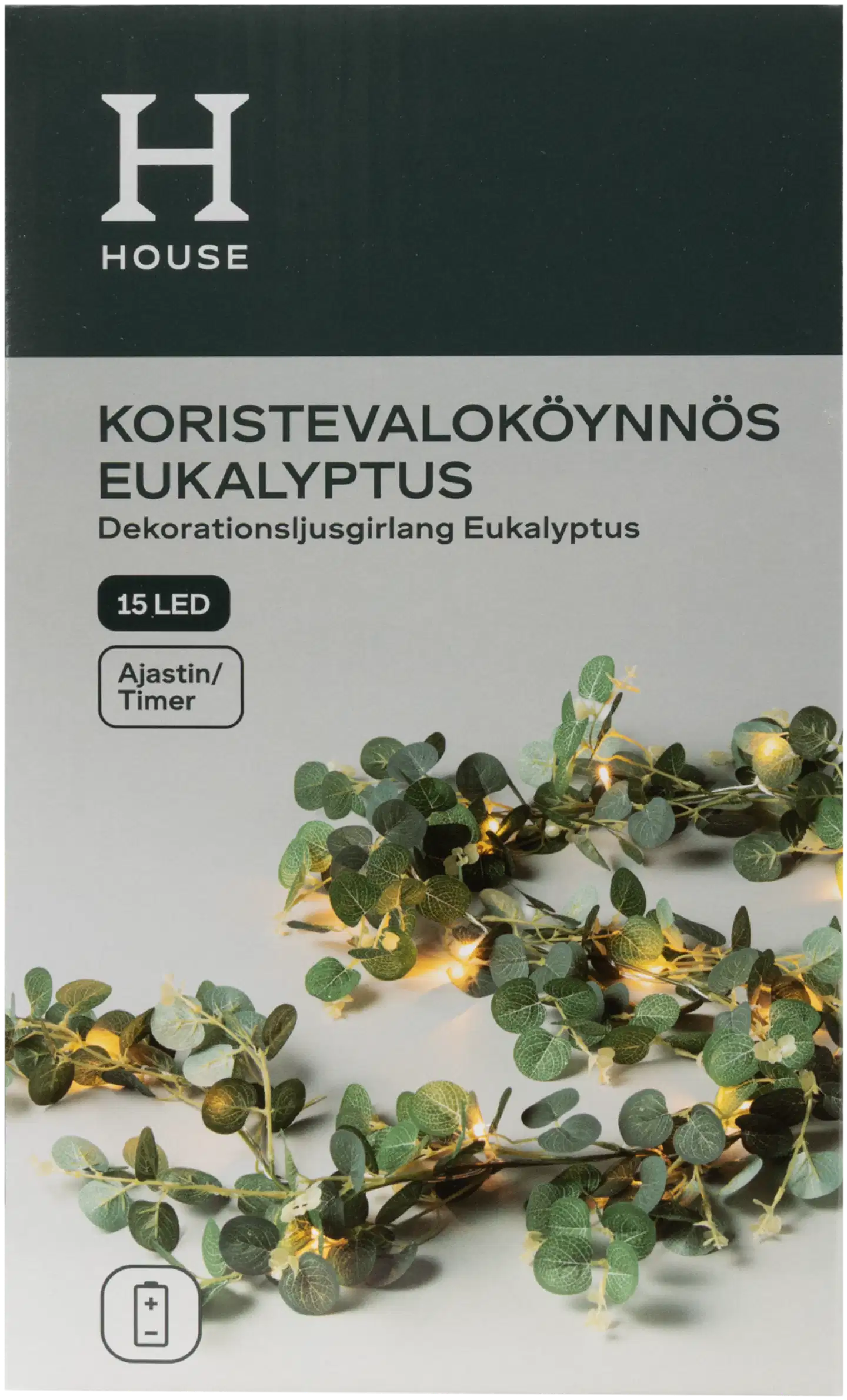 House koristevaloköynnös Eukalyptus 15 led - 1