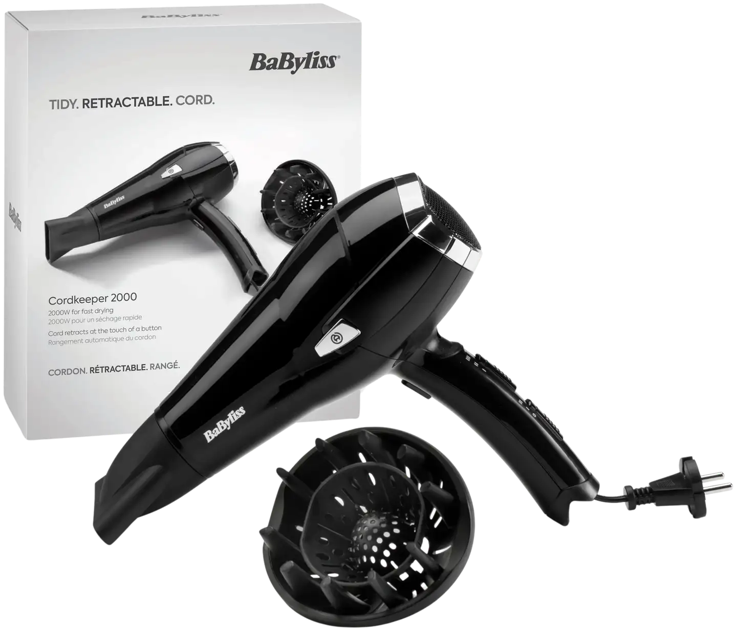 BaByliss hiustenkuivaaja Cordkeeper 2000 - 13