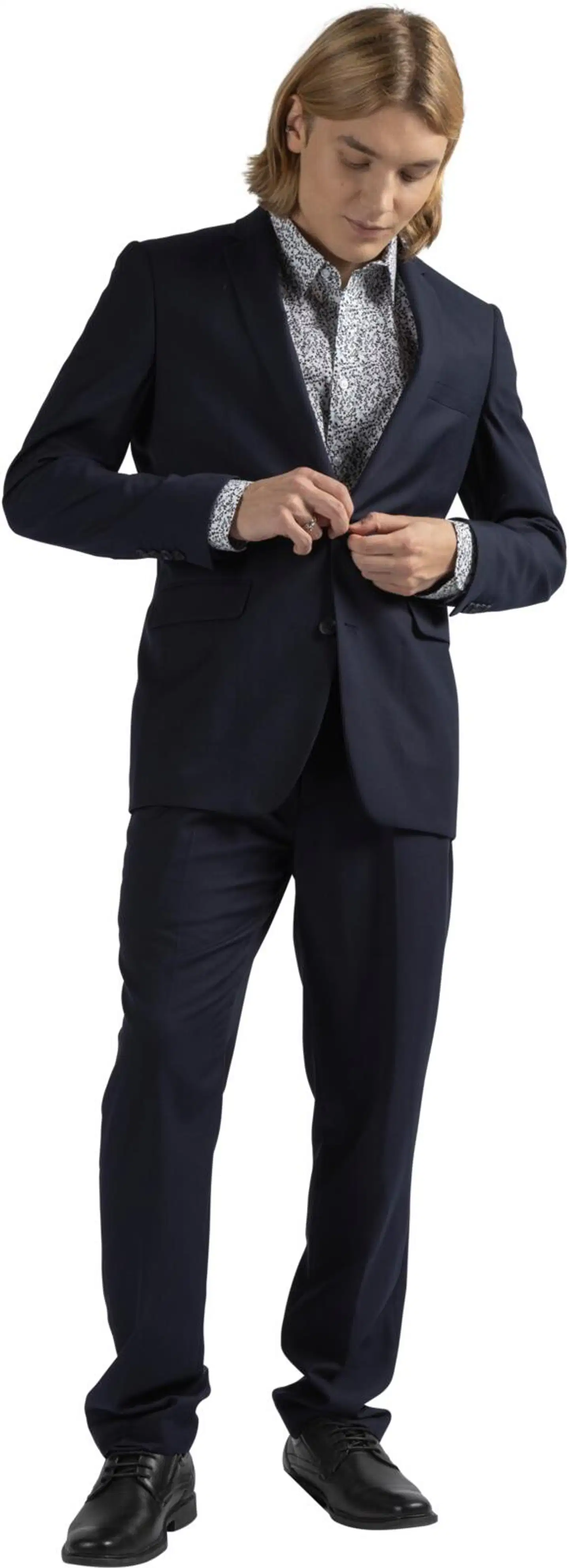 London Fog miesten puvunhousut normaali rf 2020lf2 - Night Sky - 3