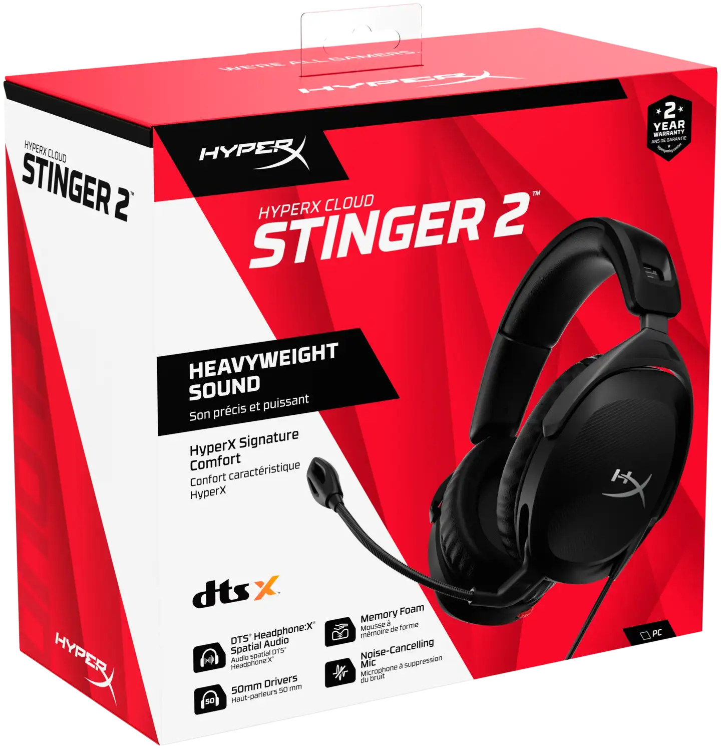 HyperX pelikuulokkeet Cloud Stinger 2 langalliset - 10