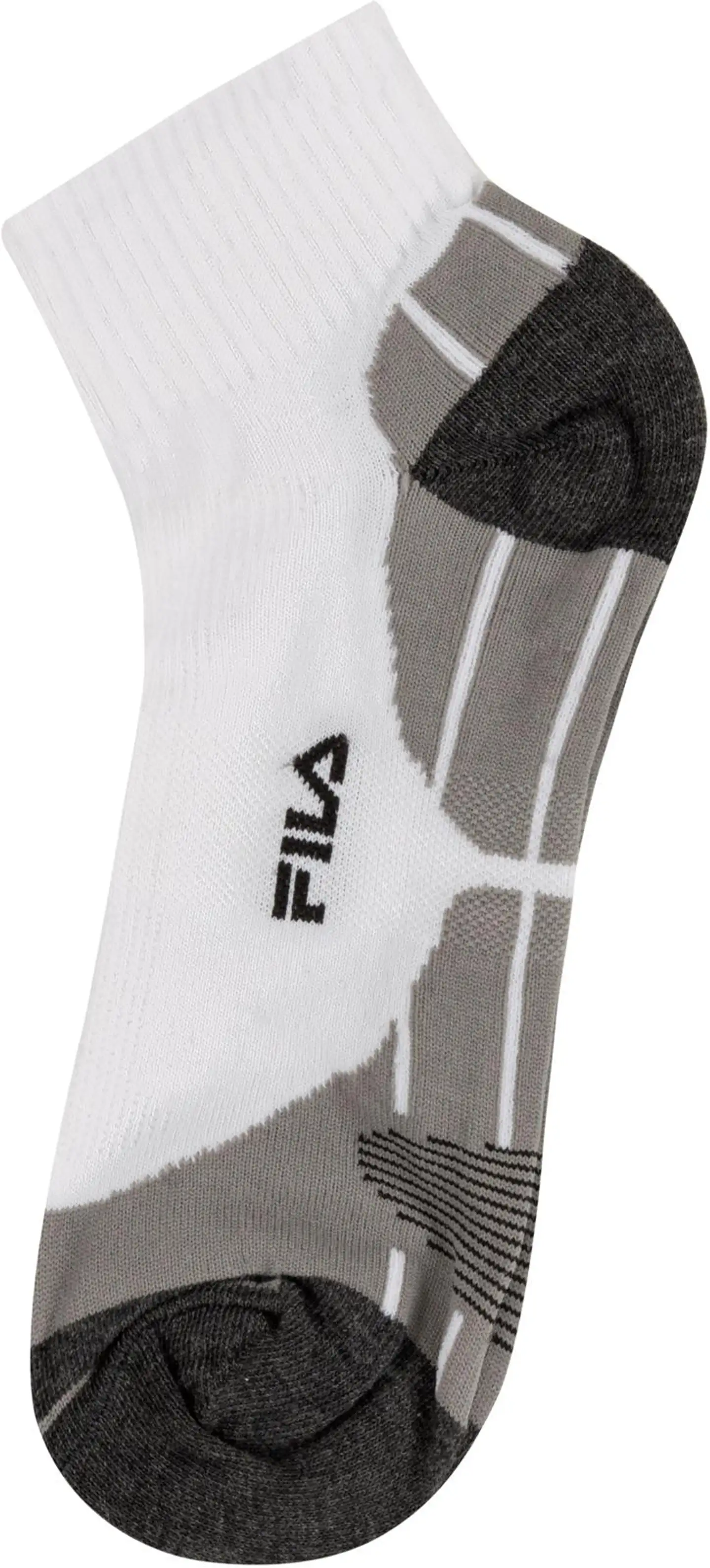 Fila miesten quarter-nilkkasukat F1615 3-pack - WHITE