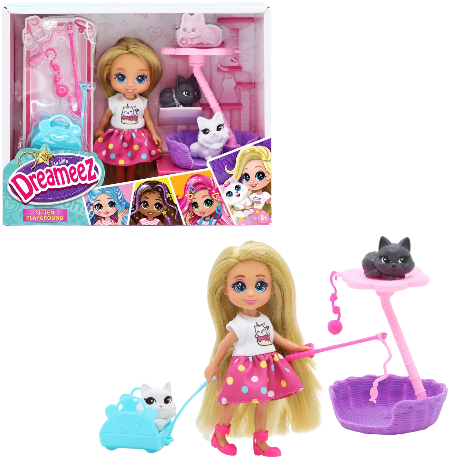 Dreameez pikkunukke ja kissanpennut - 1