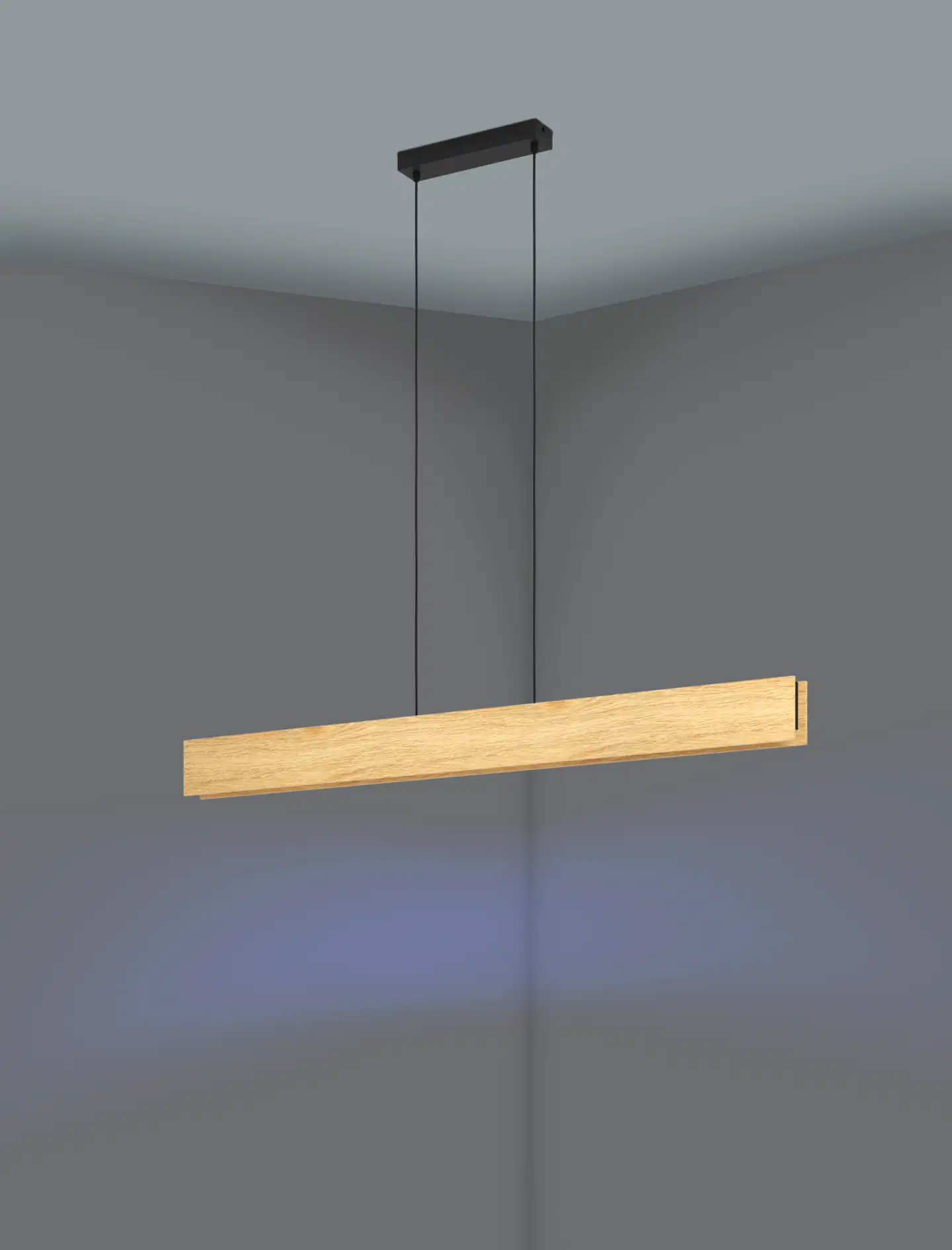 EGLO Riippuvalaisin Anchorena-z led 35W 123x5,5cm puu/musta - 6