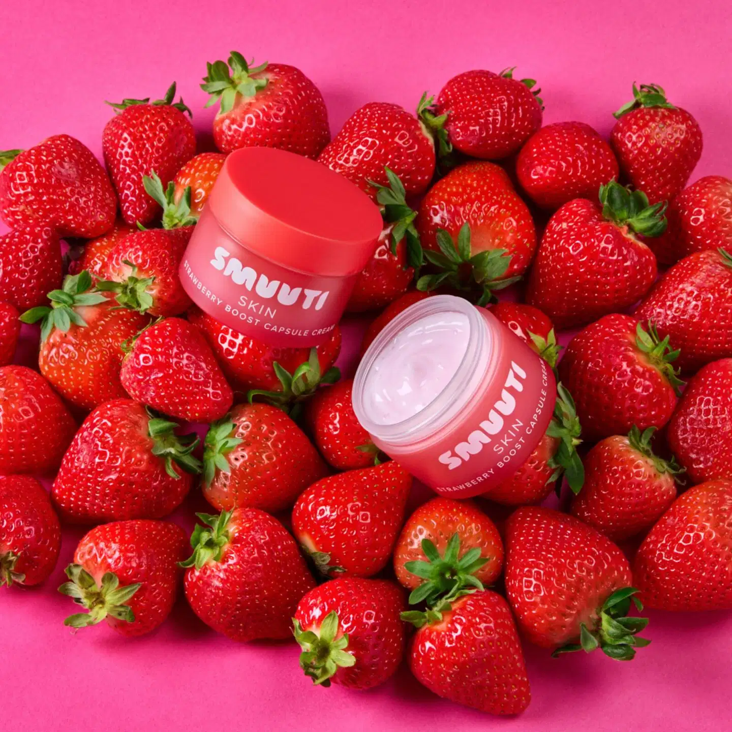 Smuuti Skin Strawberry Boost Capsule Cream 50ml-kasvovoide - 4