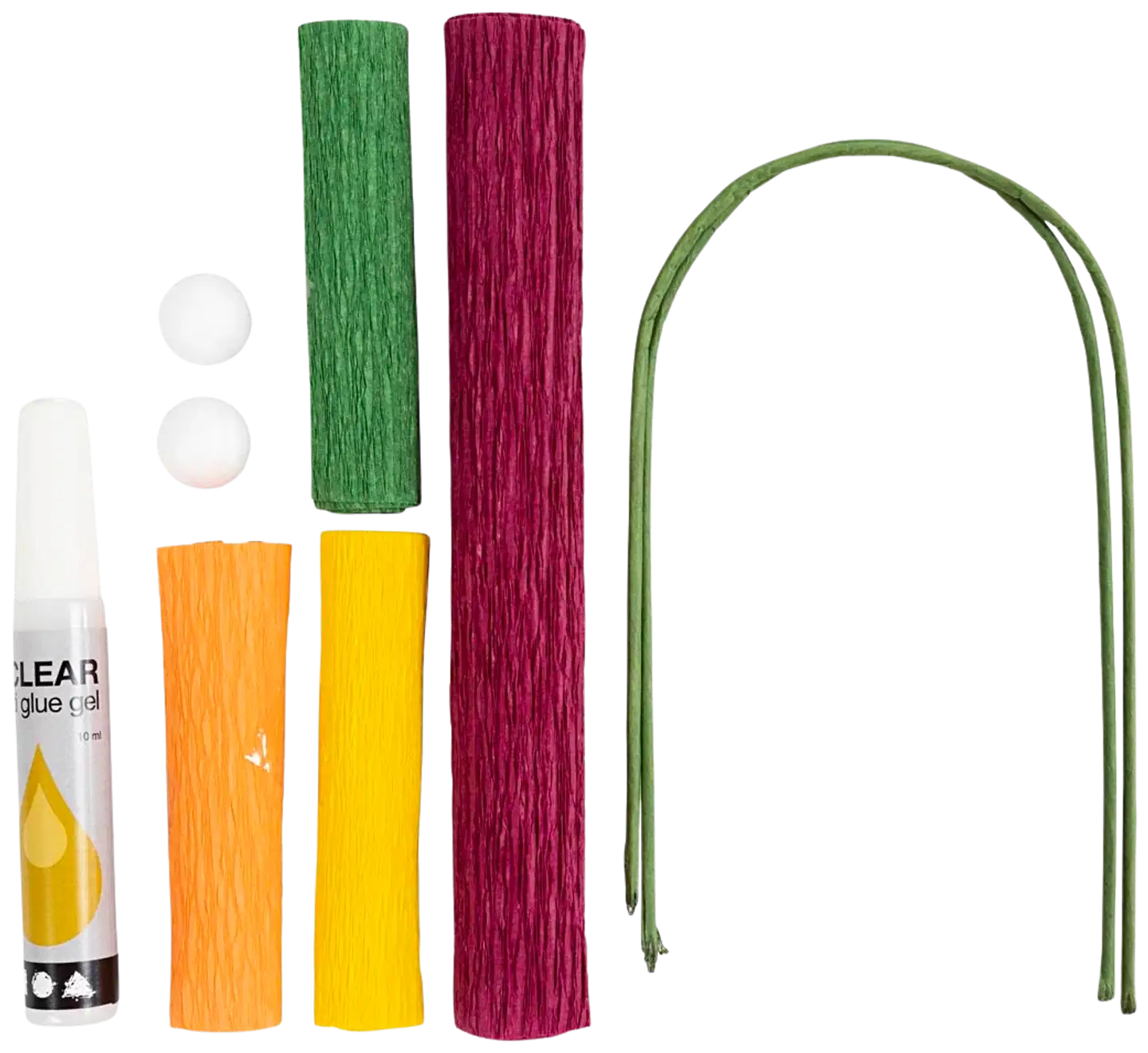 Creativ Company askartelusetti mini kreppipaperi, unikko - 3