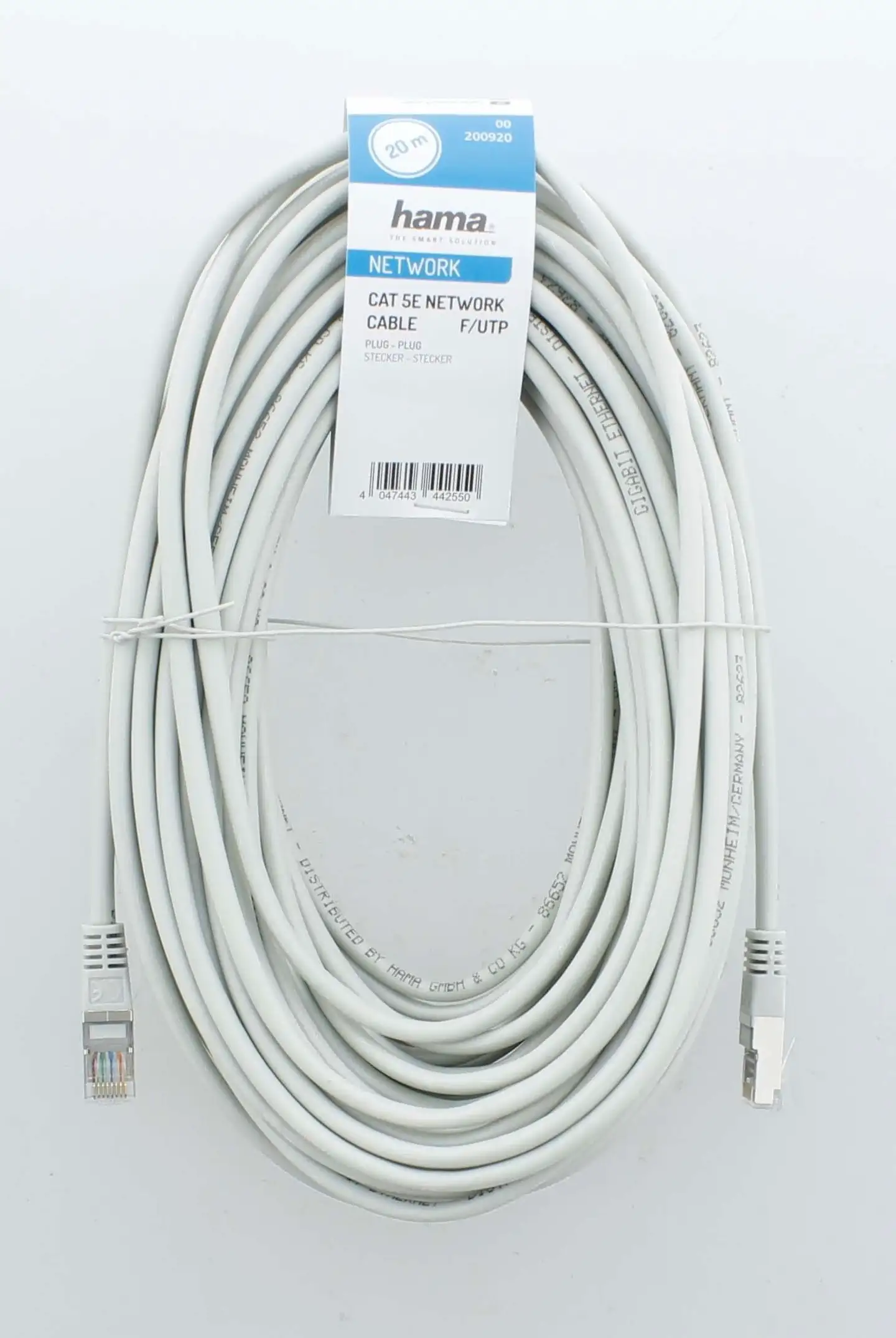 Hama Verkkokaapeli, CAT5e, F/UTP-suojattu, 1 Gbit/s, 20,0 m - 3