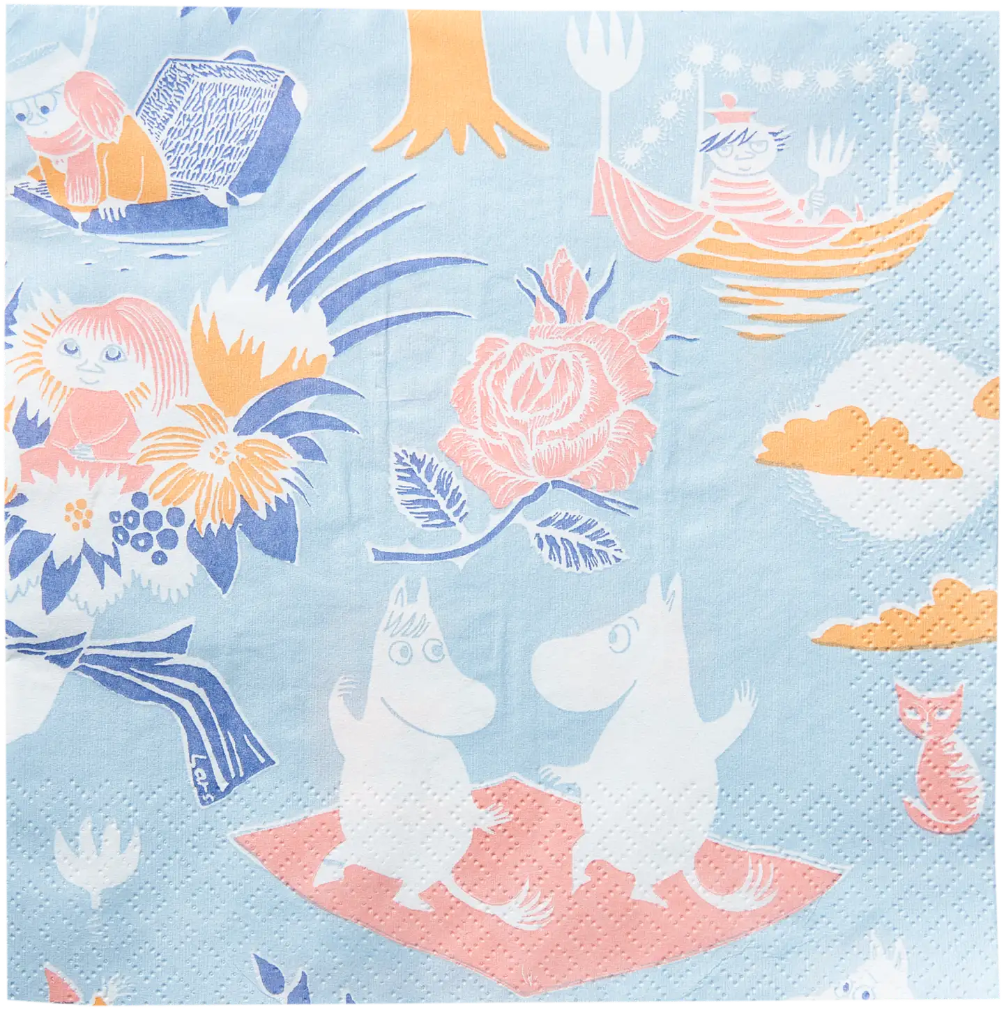 Moomin Taikamuumi vaaleansininen lautasliina 20kpl/33cm - 1