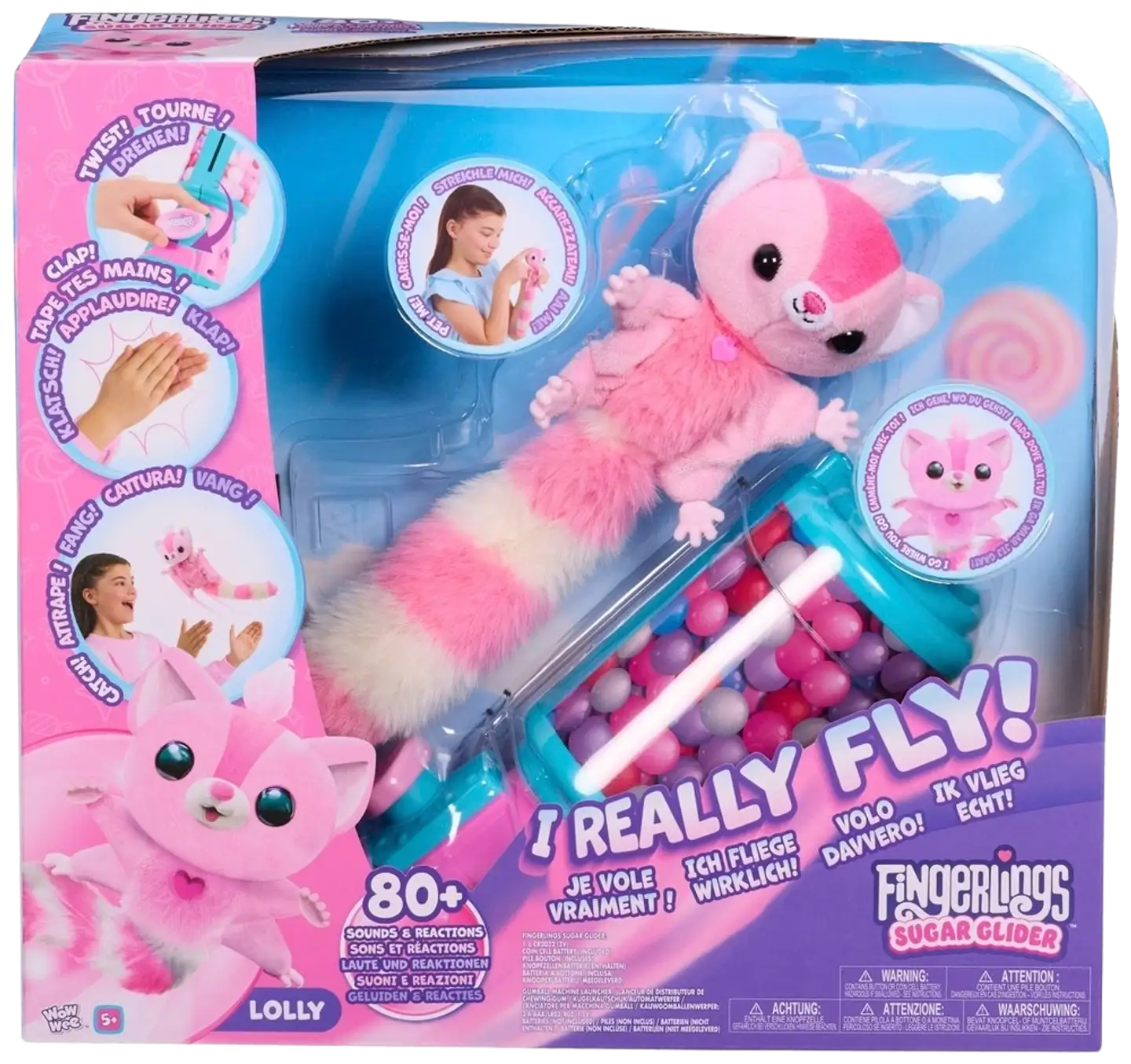 Fingerlings - Sugar Glider +  launcher - 1