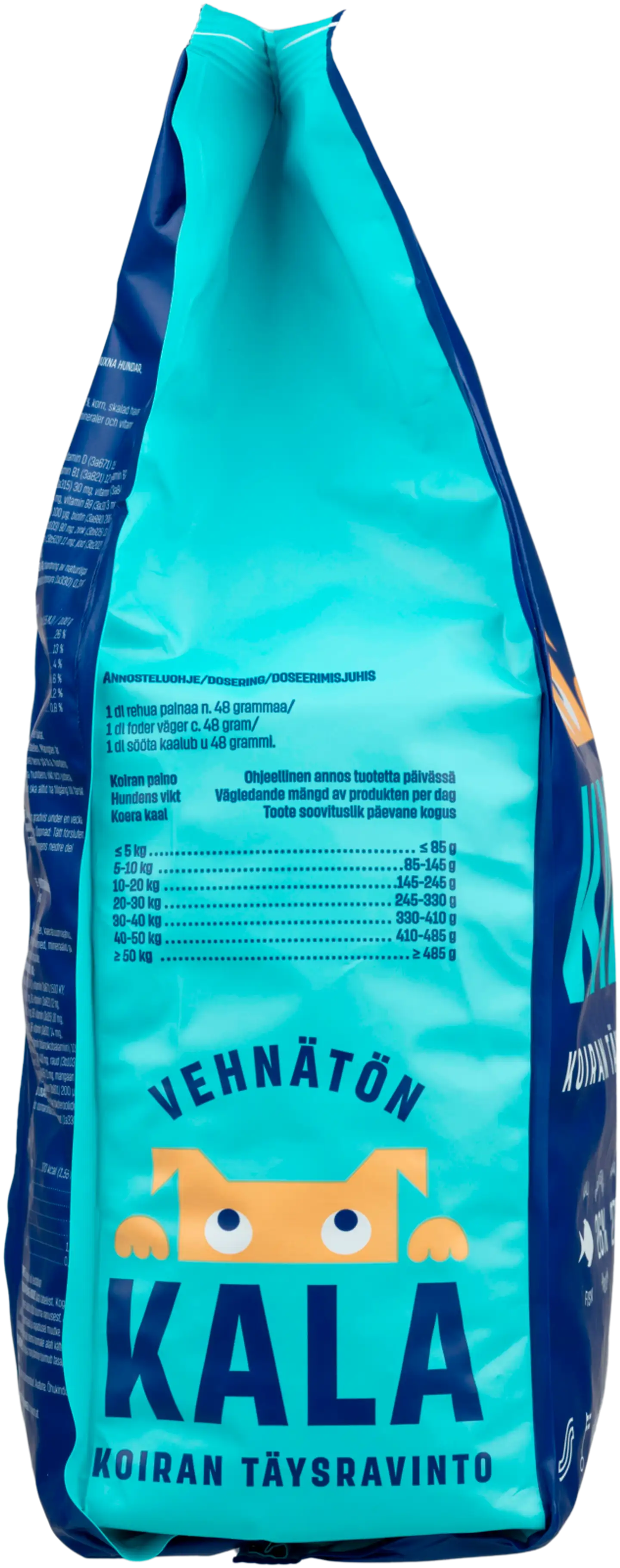 Kotimaista koiran täysravinto kala 3 kg - 4