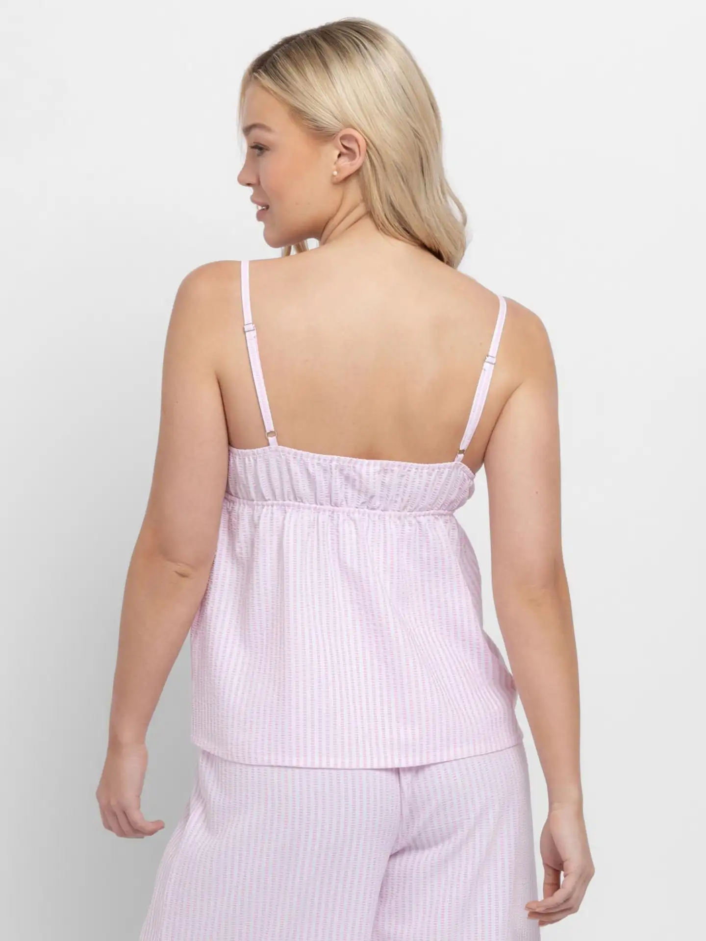 Dorina naisten camisole Diana FXCA0030 - WHITE / PINK PRINT - 4